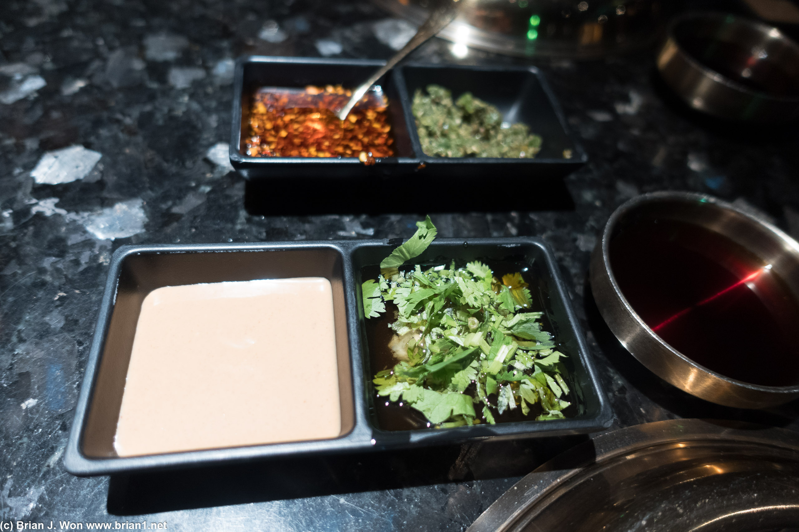 Dipping sauces.