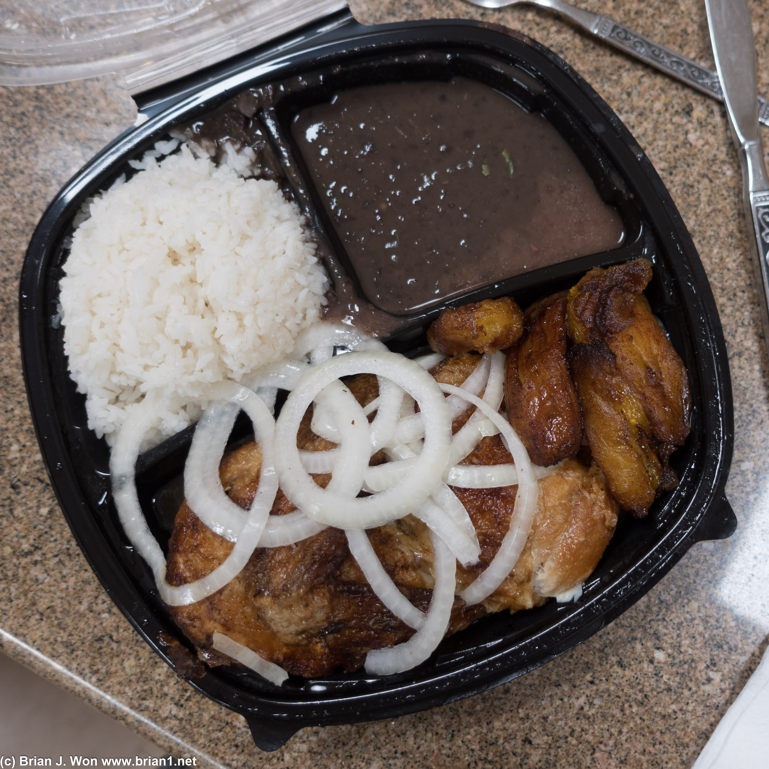 Garlic chicken at Versailles.