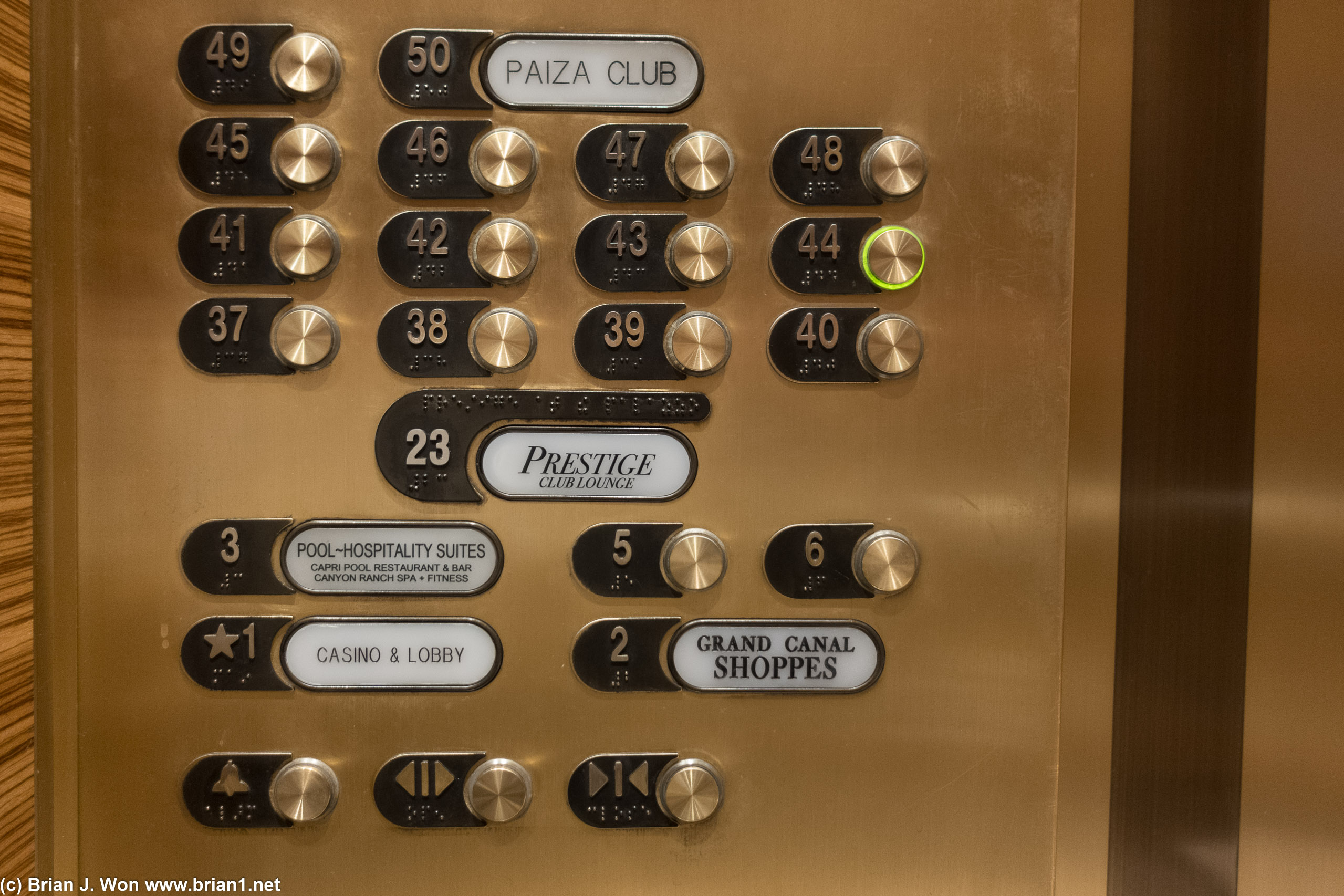 Feels fancy in this elevator.
