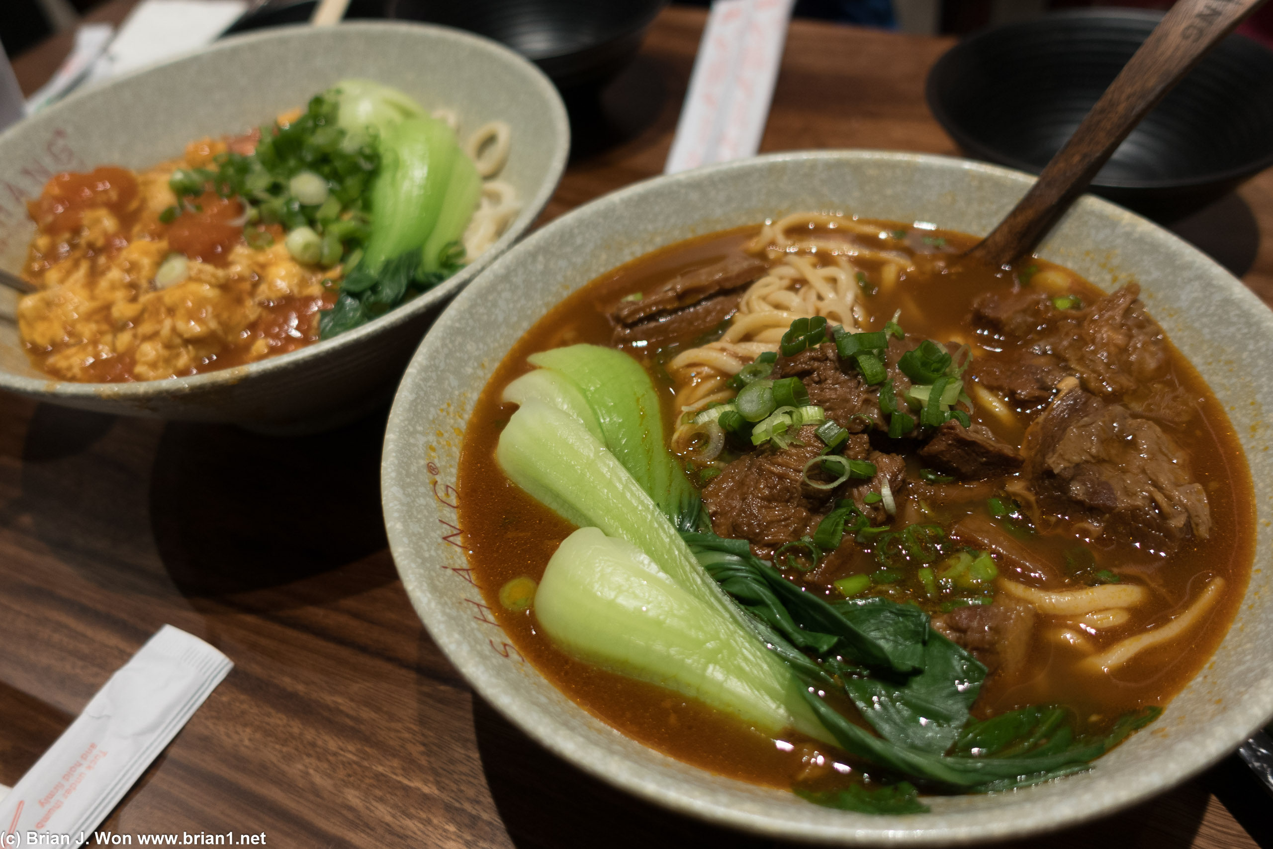 Beef noodle soup also delicious.