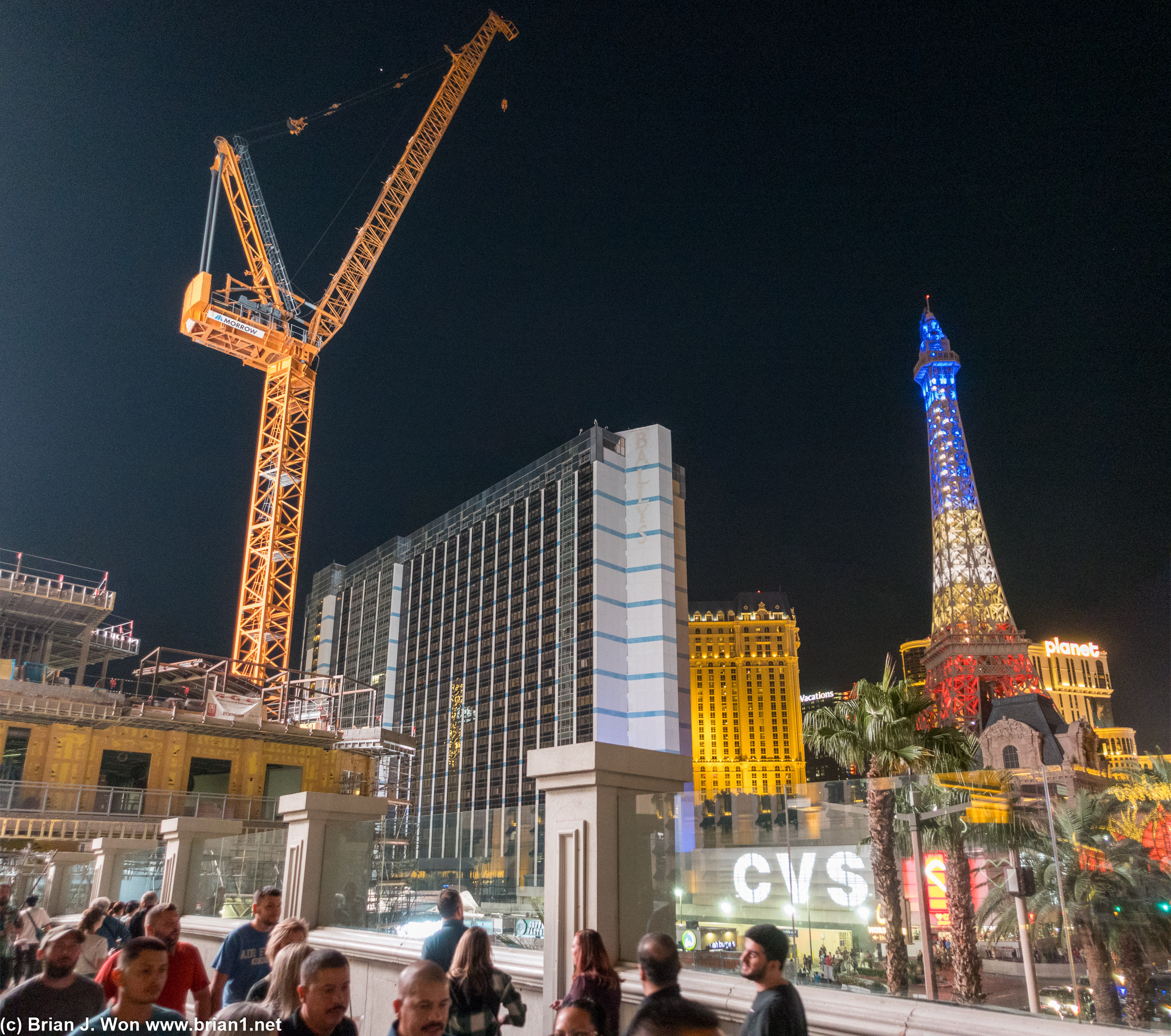 Former Bally's (now Horseshoe Las Vegas) next to Paris.