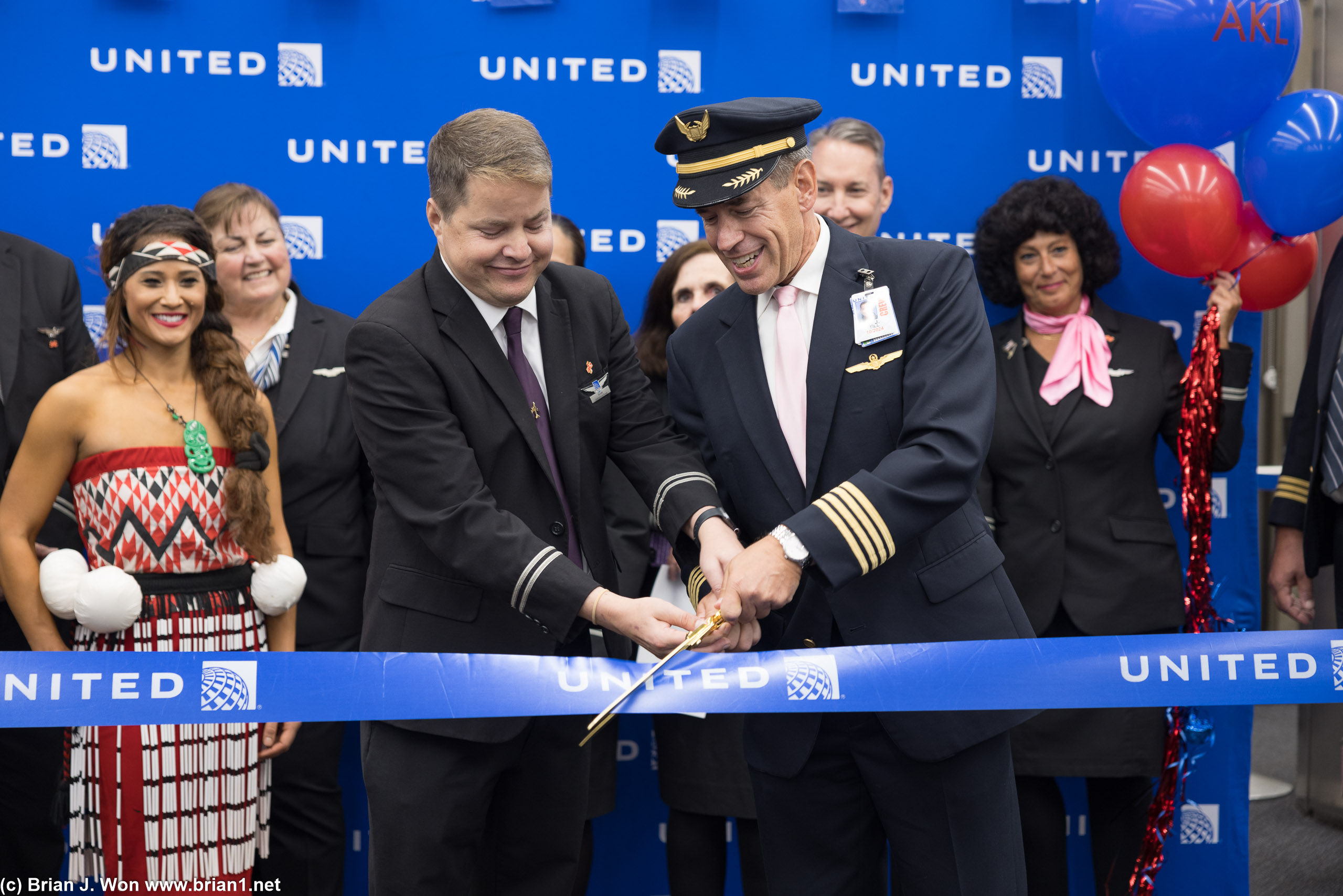 Ribbon cutting.