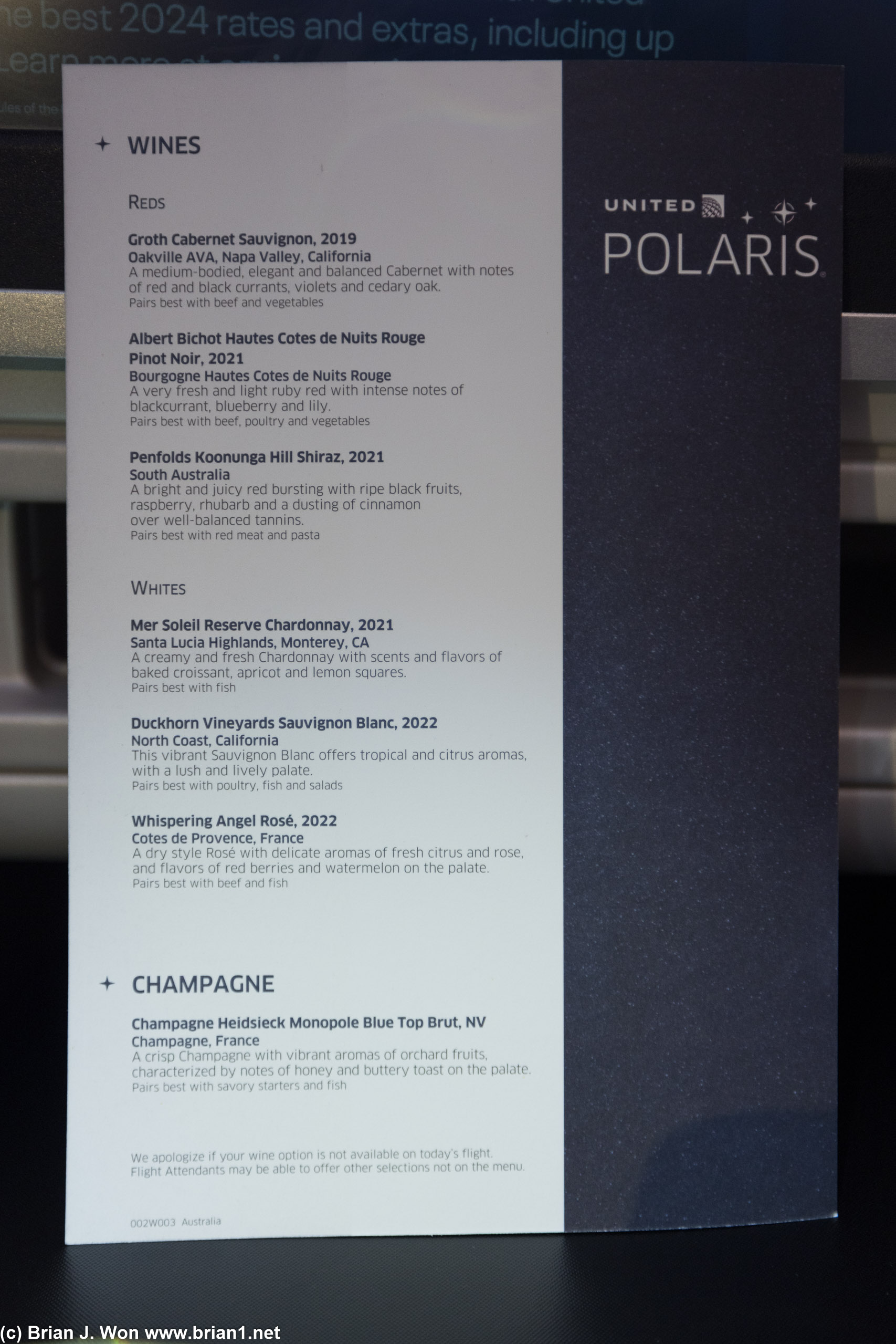 Menu.