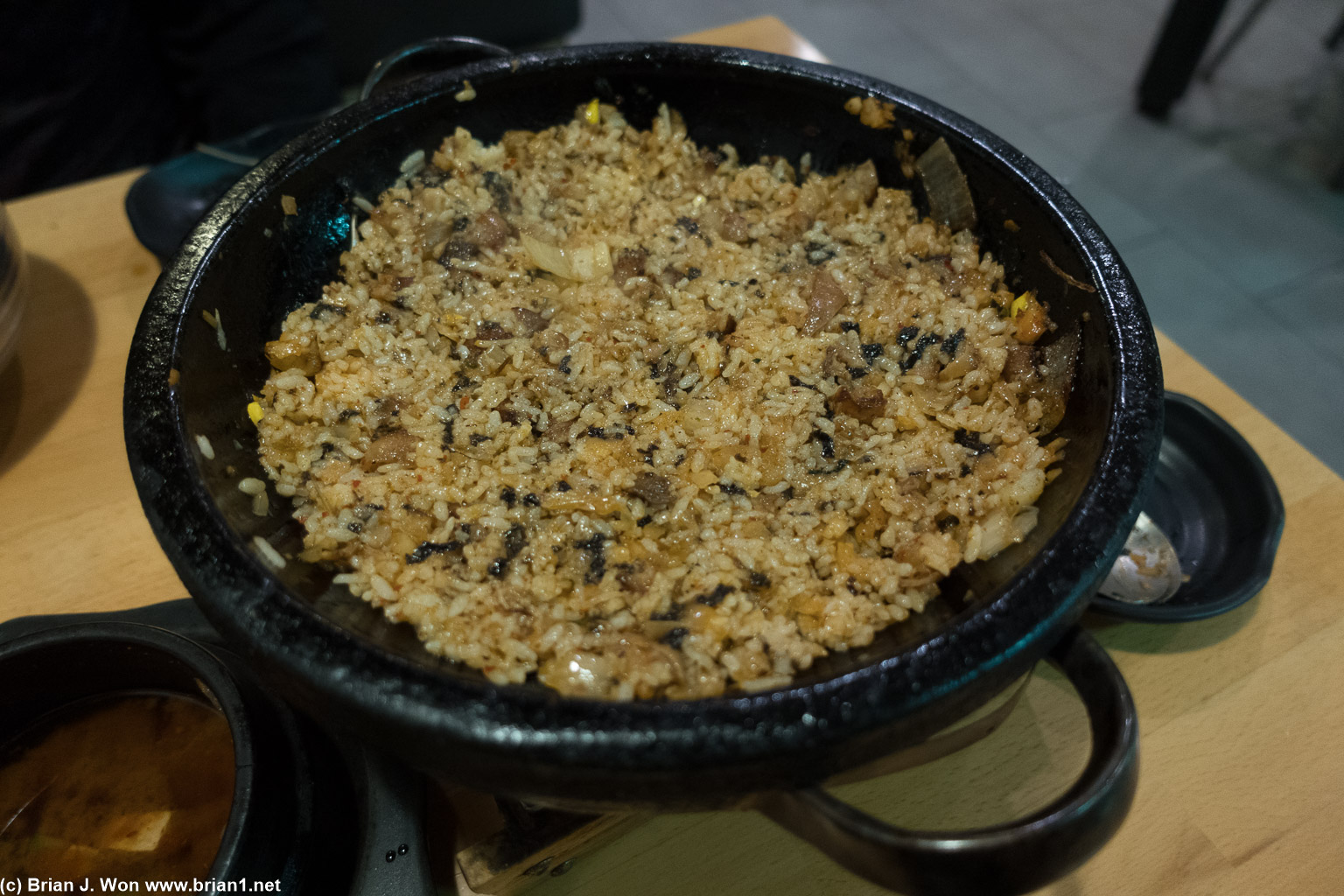 The very end: hello fried rice.