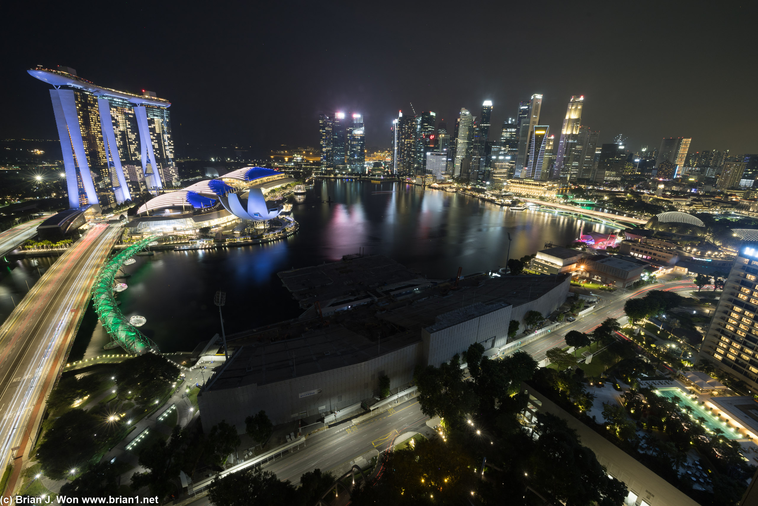 Nighttime view from the Ritz-Carlton.
