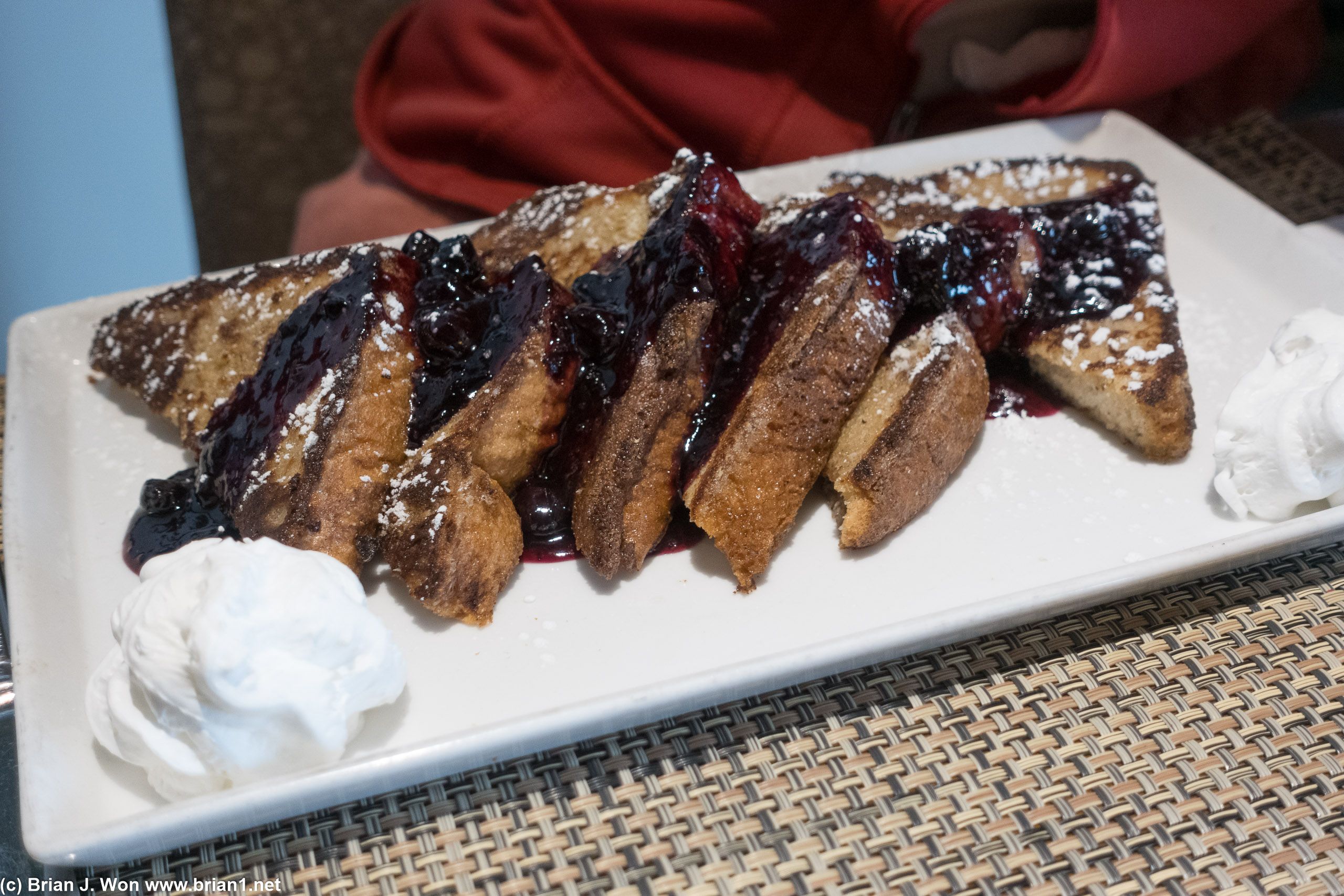 French toast is huge.