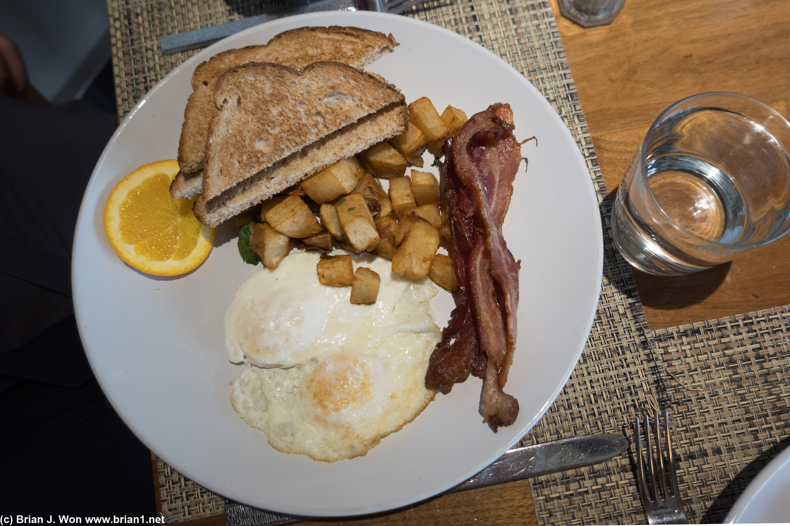 All-American breakfast.