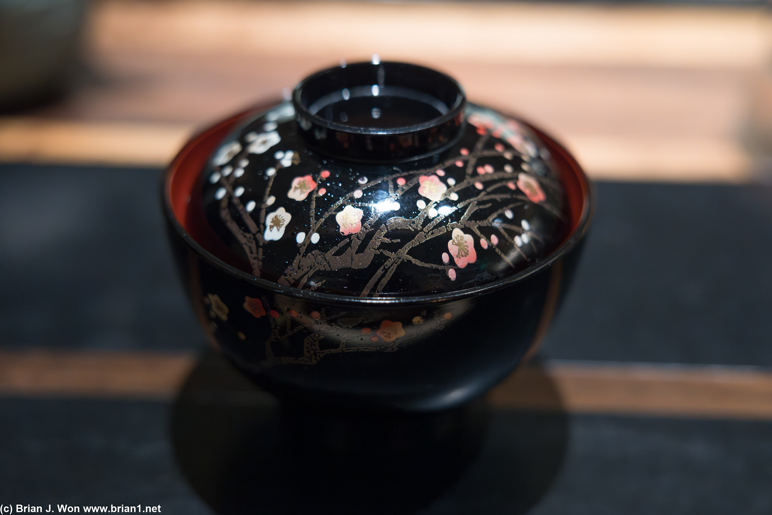 Owan (soup) inside.