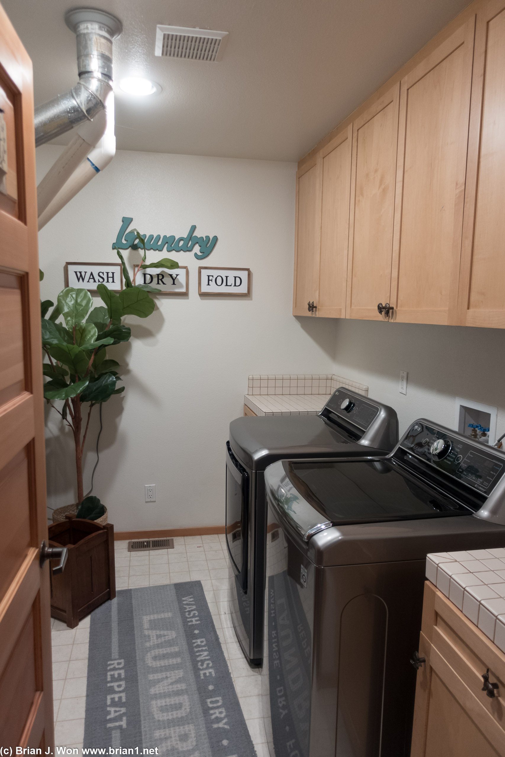 Laundry room is nice.