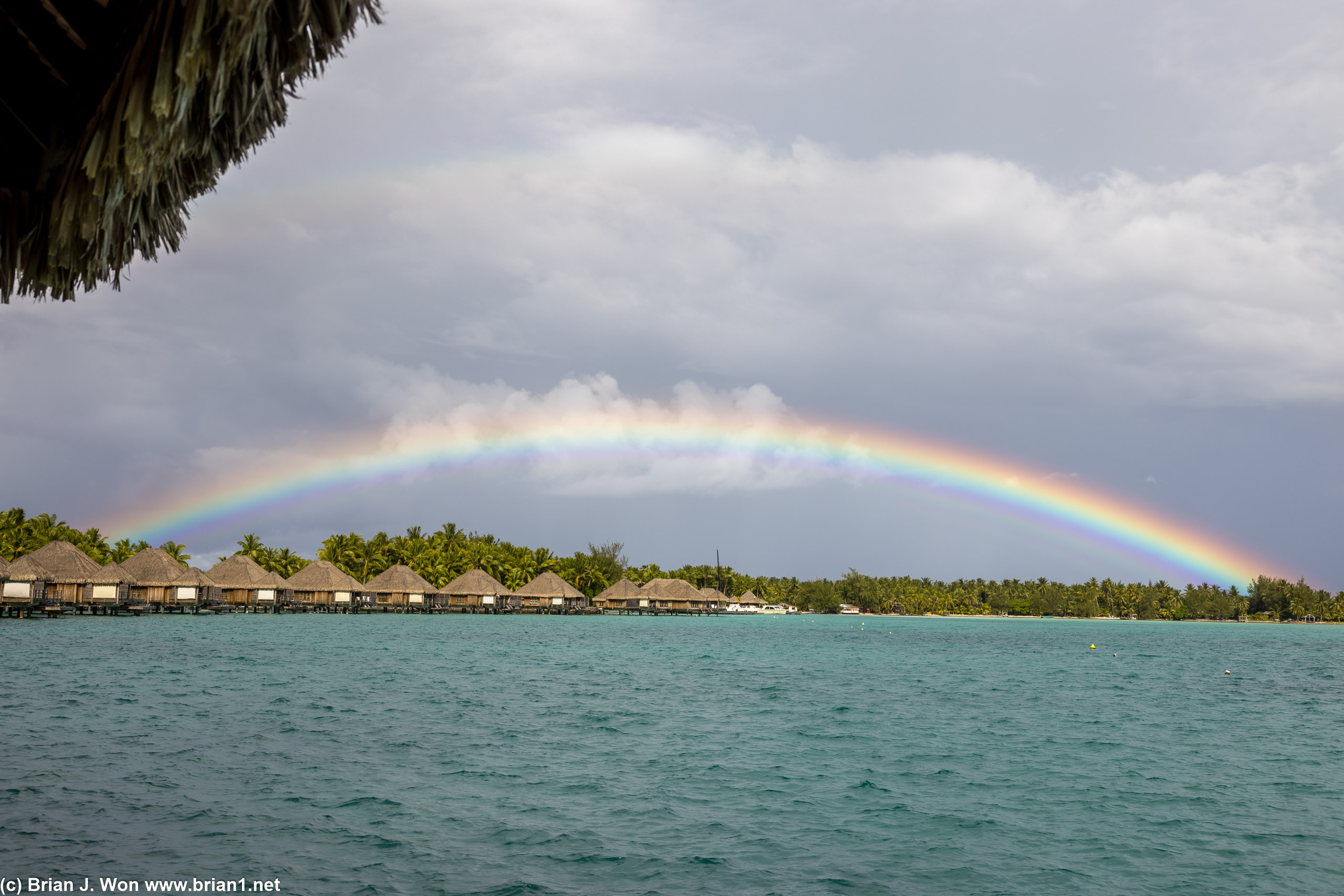 Rain brings rainbows.