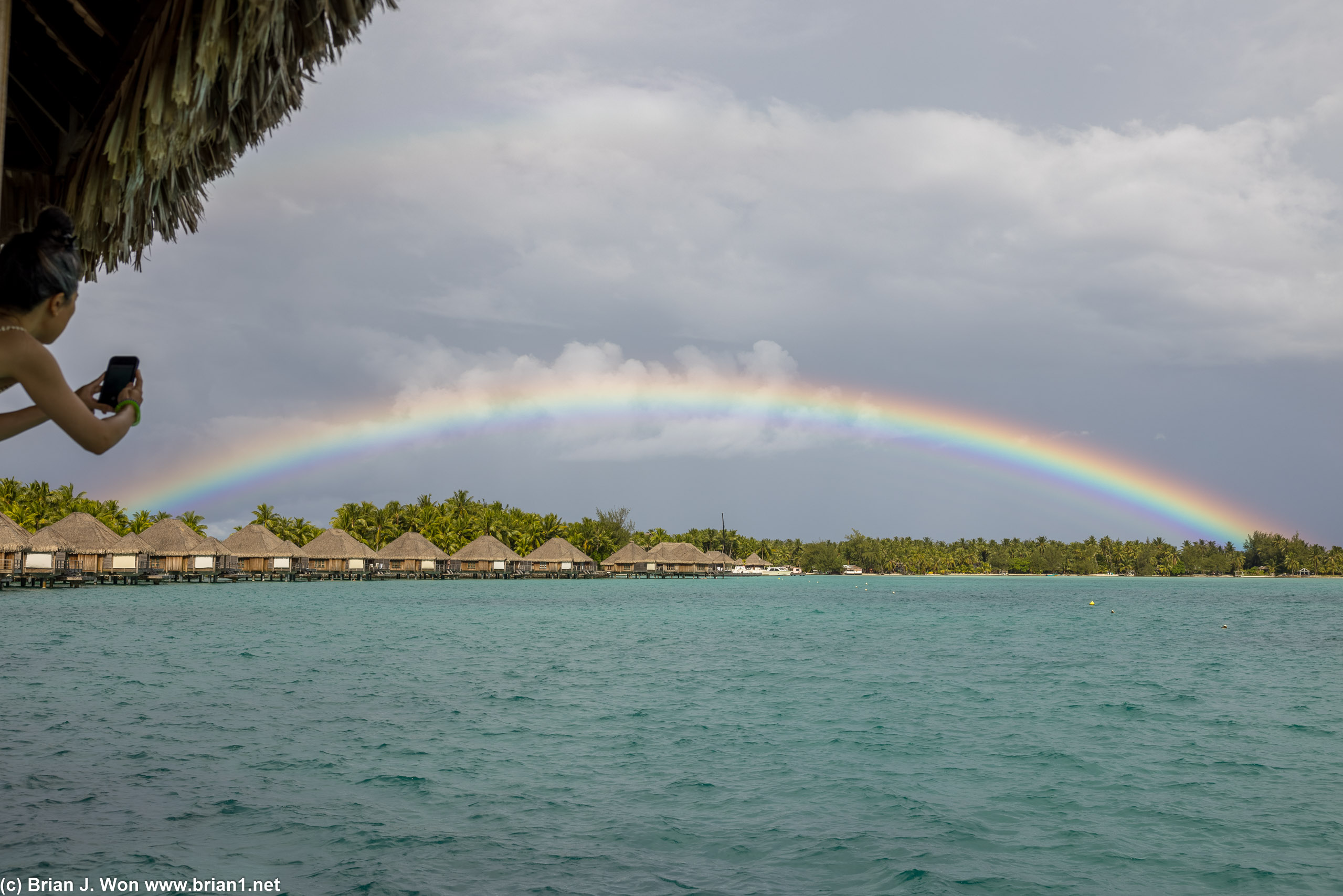 Rain brings rainbows.