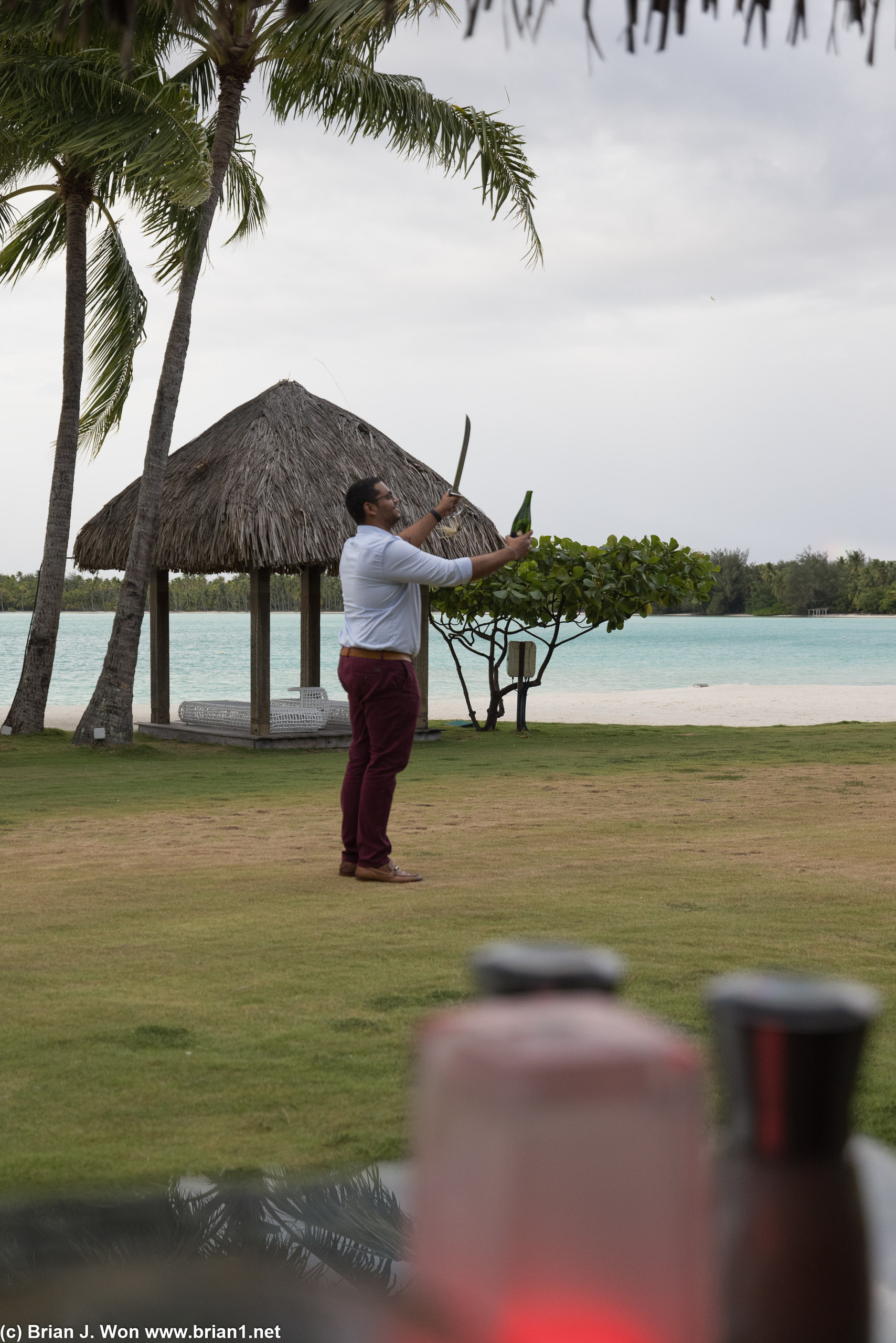 Sunset sabering is a thing at St. Regis.