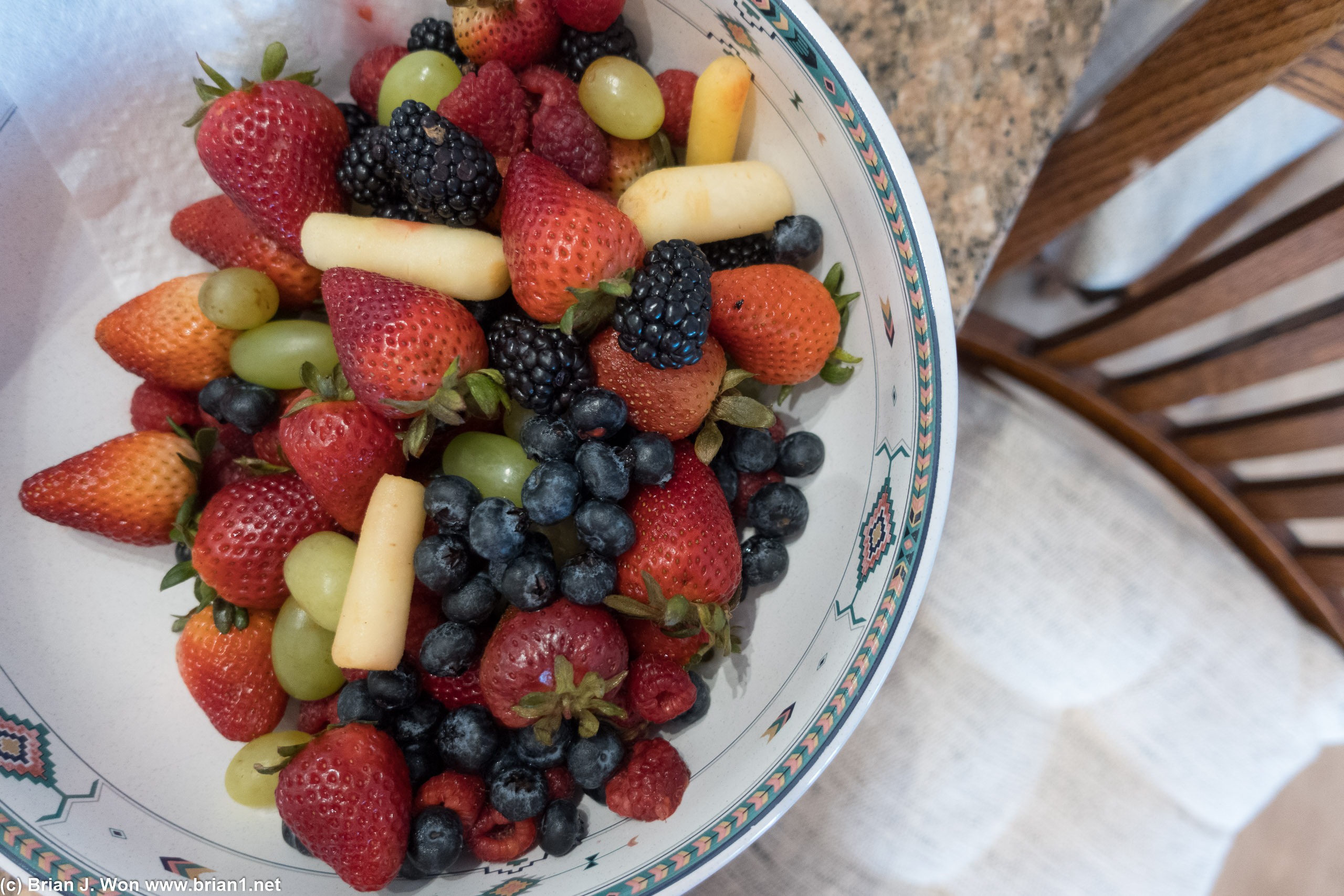 Lots of fruit.