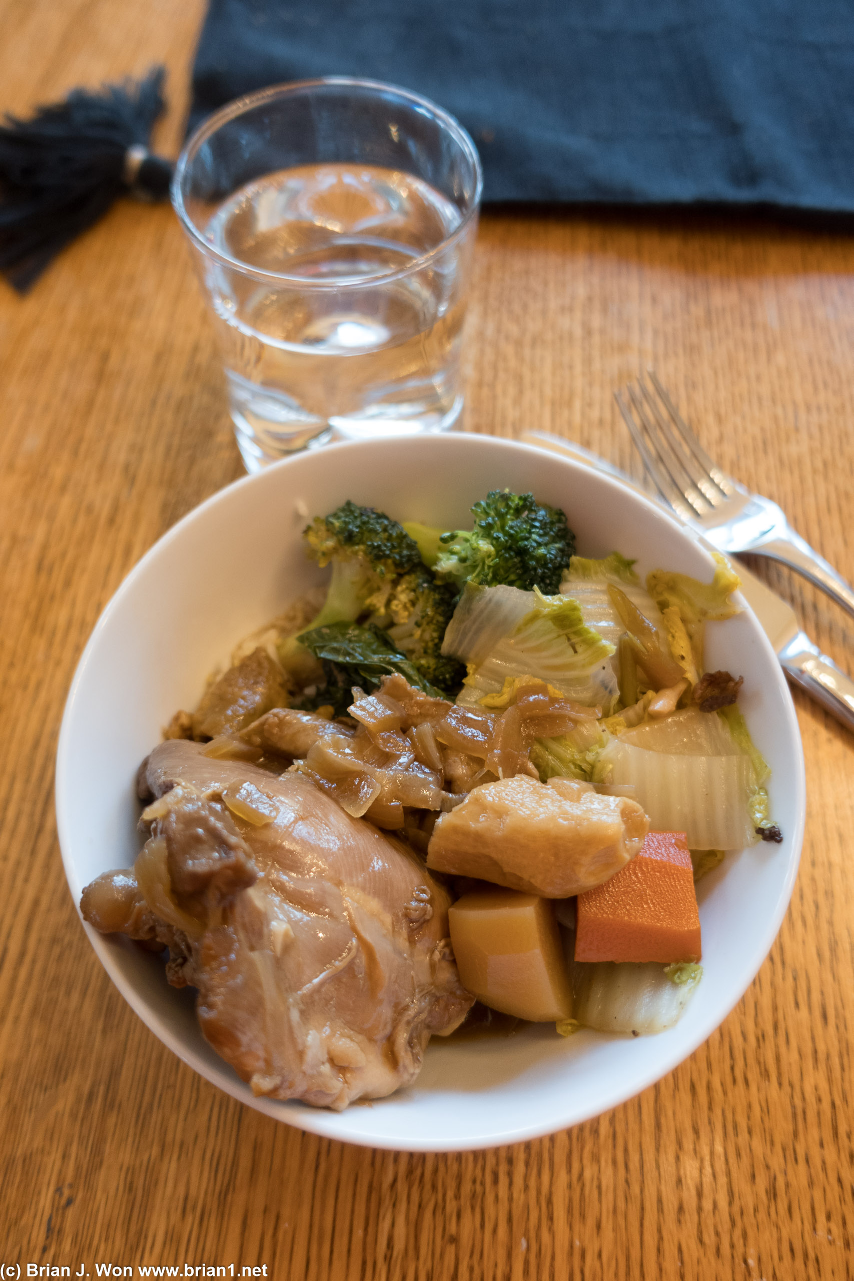 Leftovers for dinner.