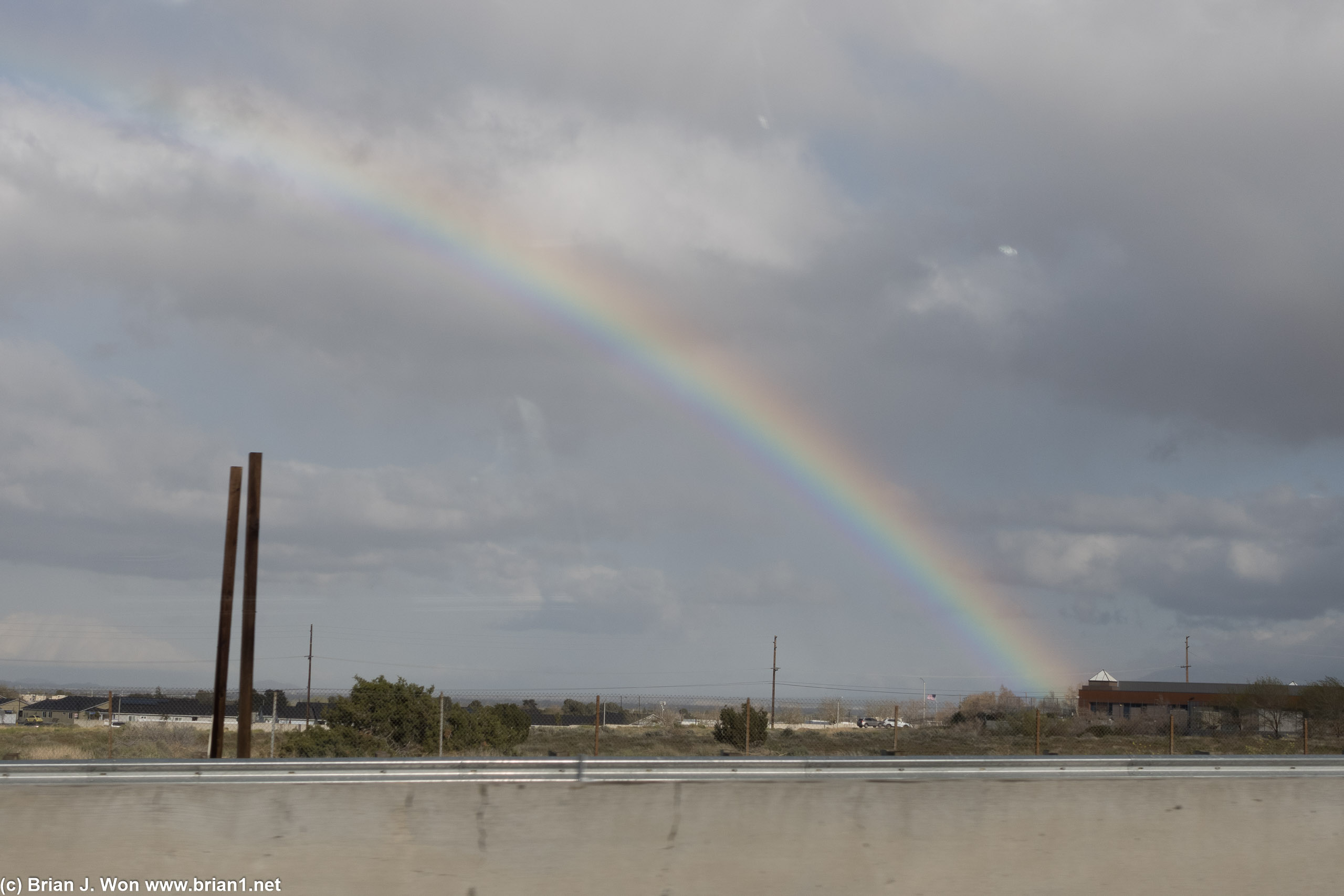 Rainbow on the way home.