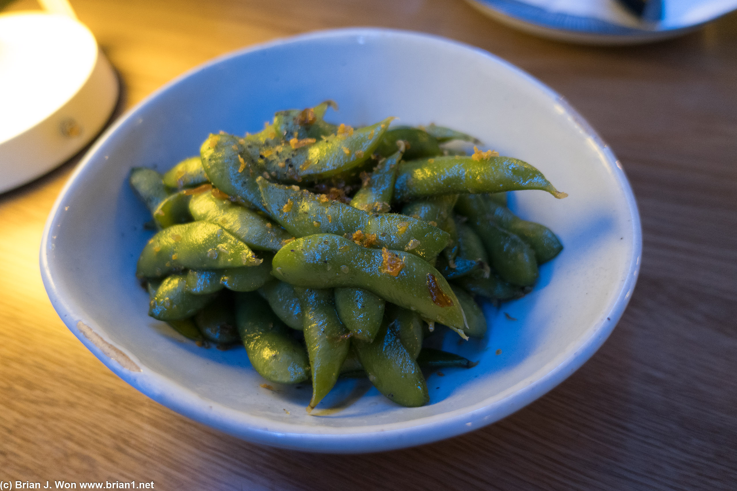 Yuzu shio edamame.