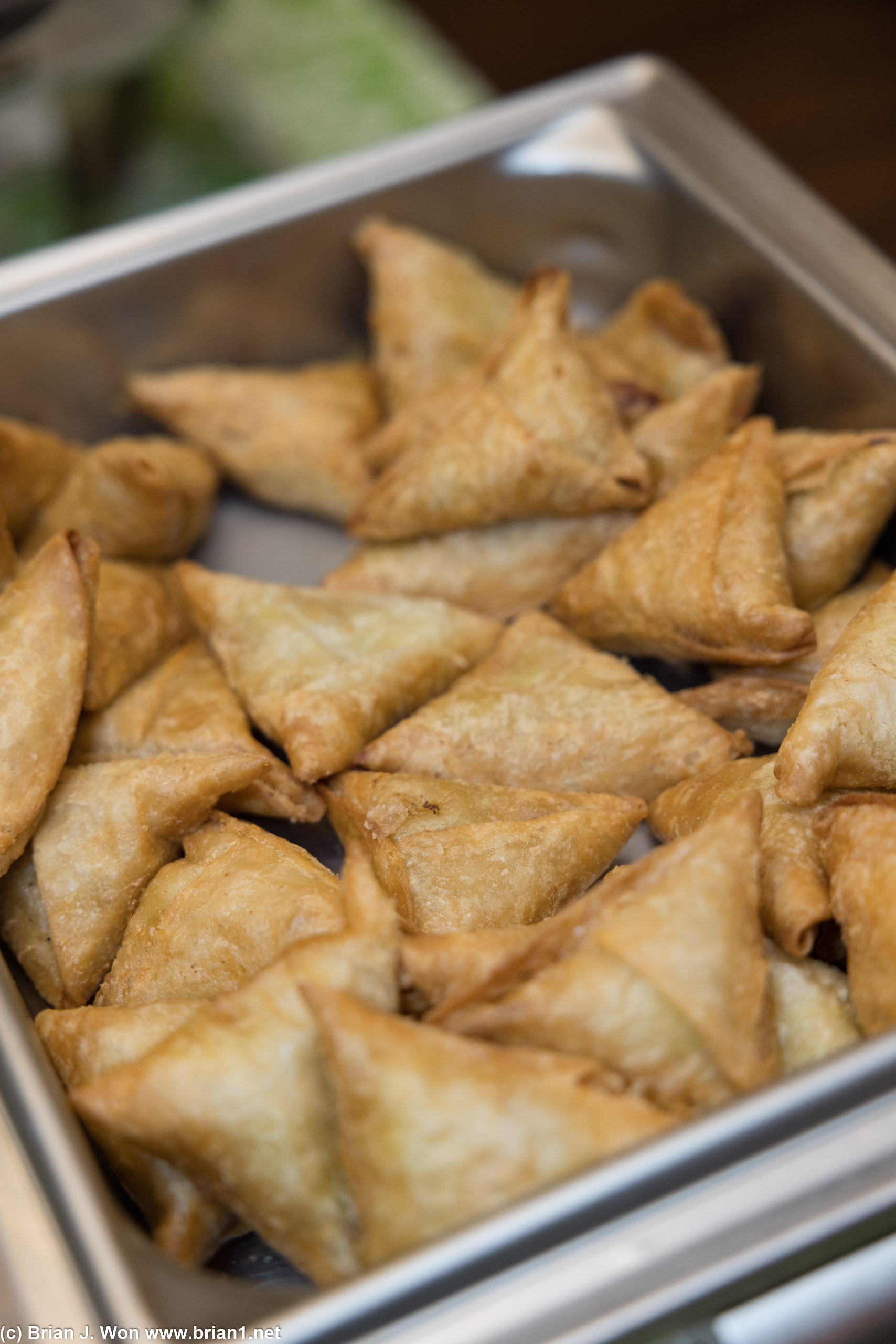 Samosas.