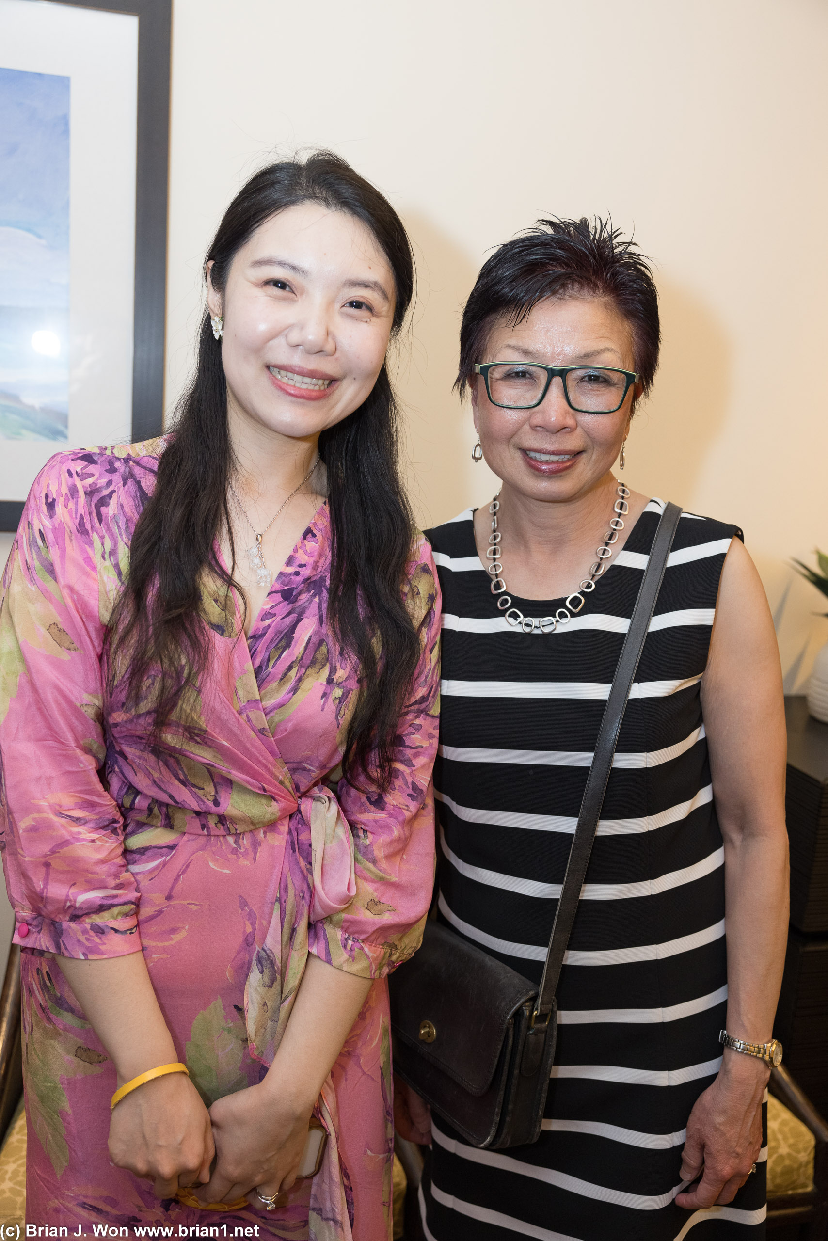 Professor C. Cindy Fan and one of her graduates.
