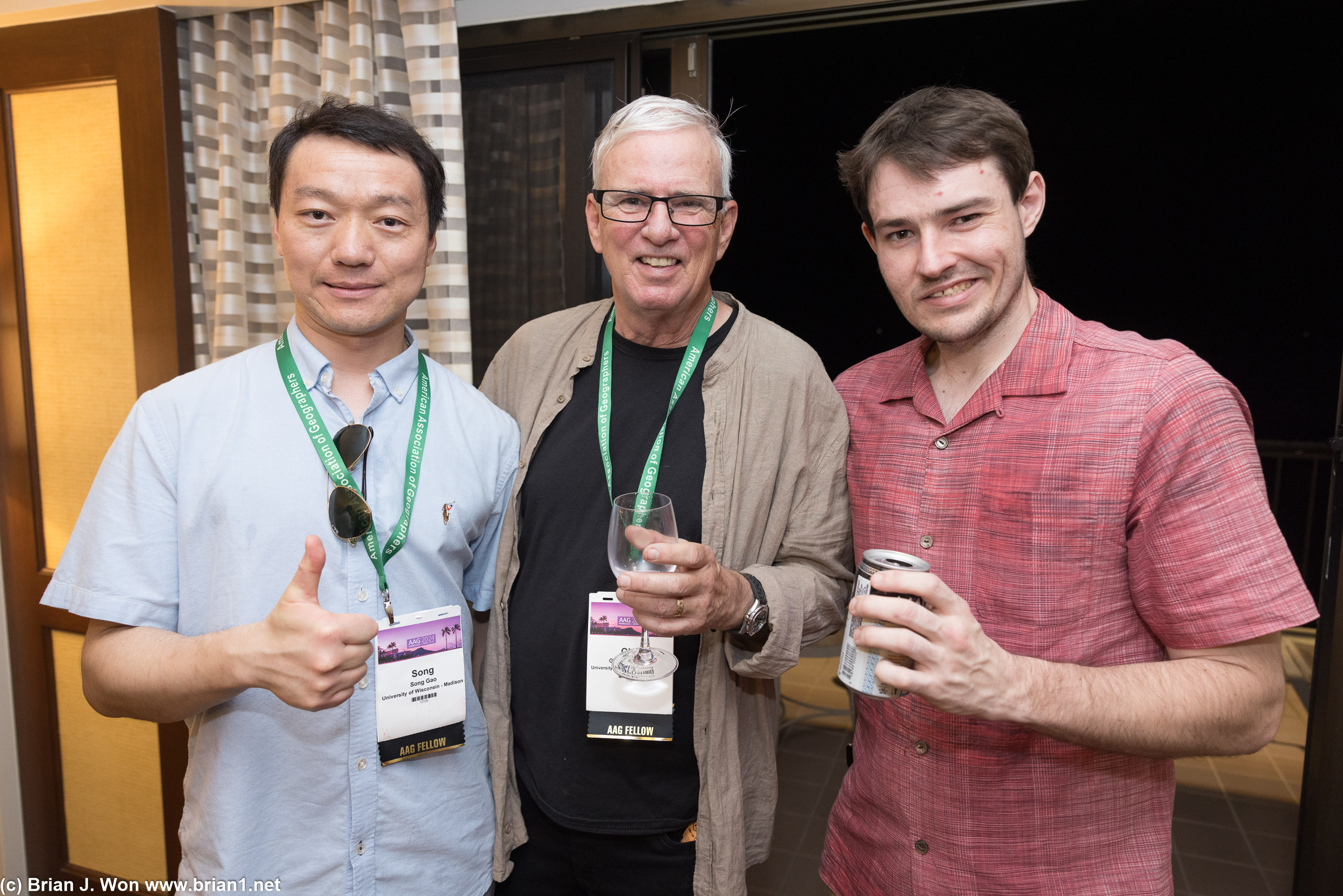 Professor Gao, Professor MacDonald, and Ben.