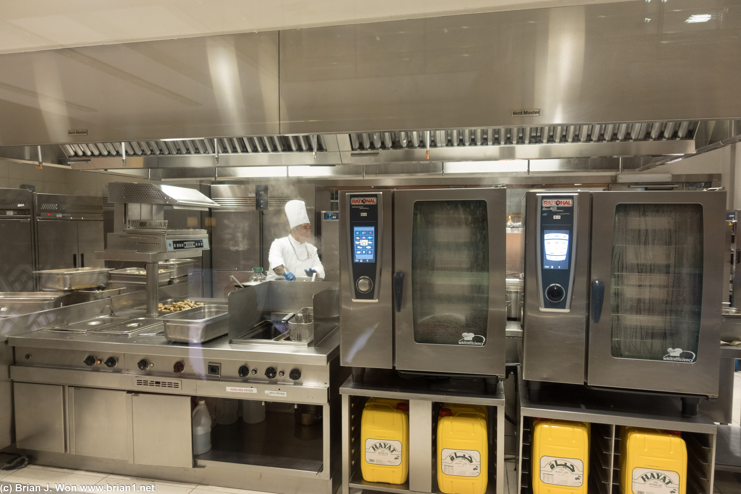 One of many kitchens.