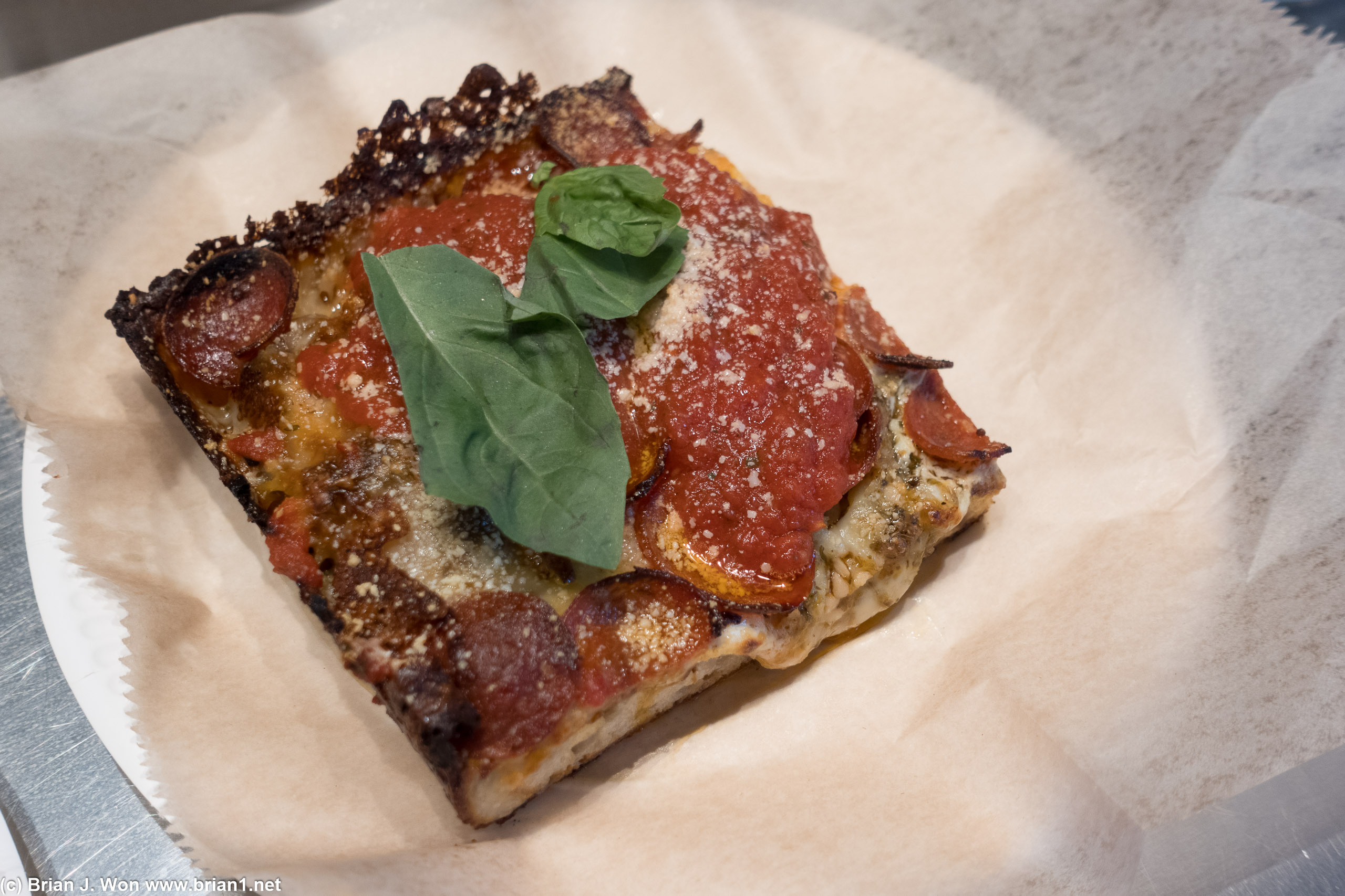 Pepperoni had same great crust, plenty of pepperoni.