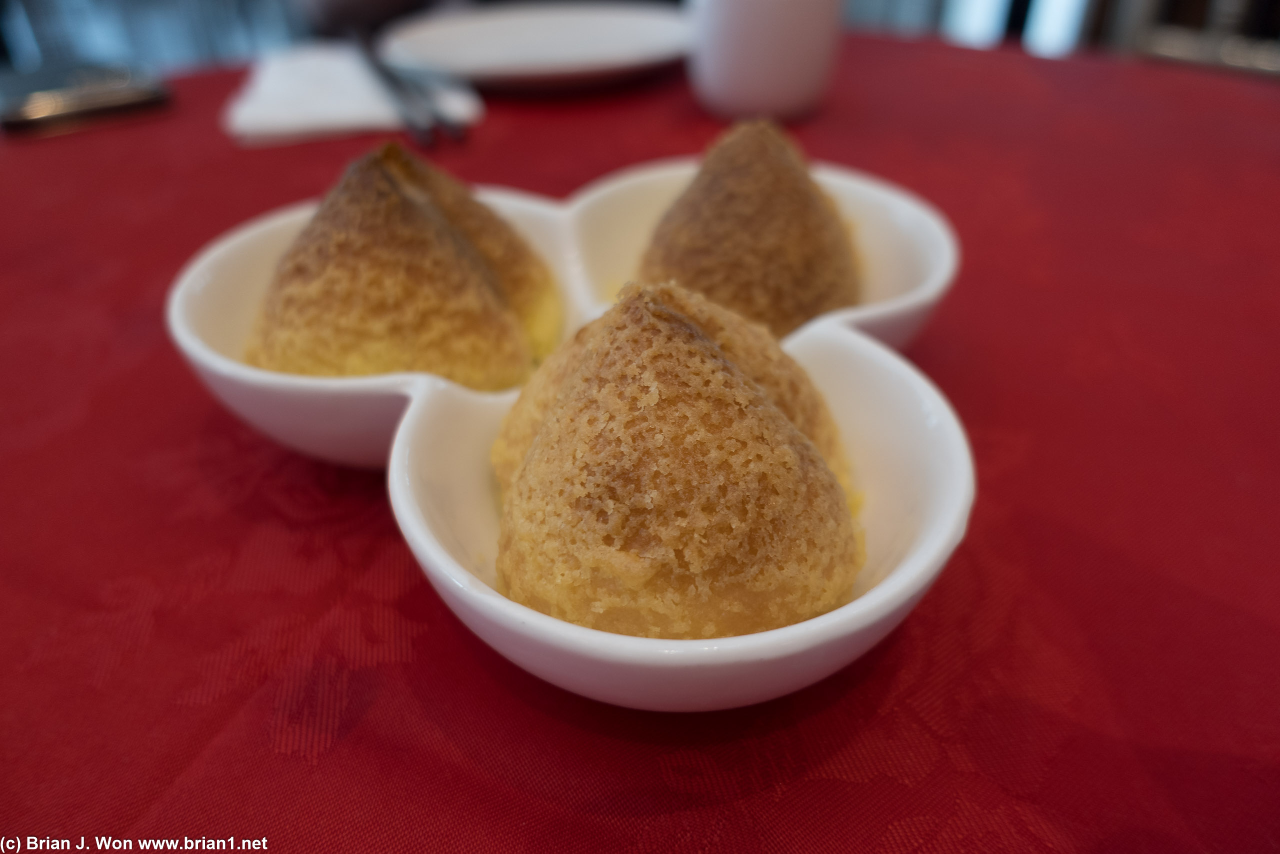 Char siu bao in the style that Tim Ho Wan made famous.