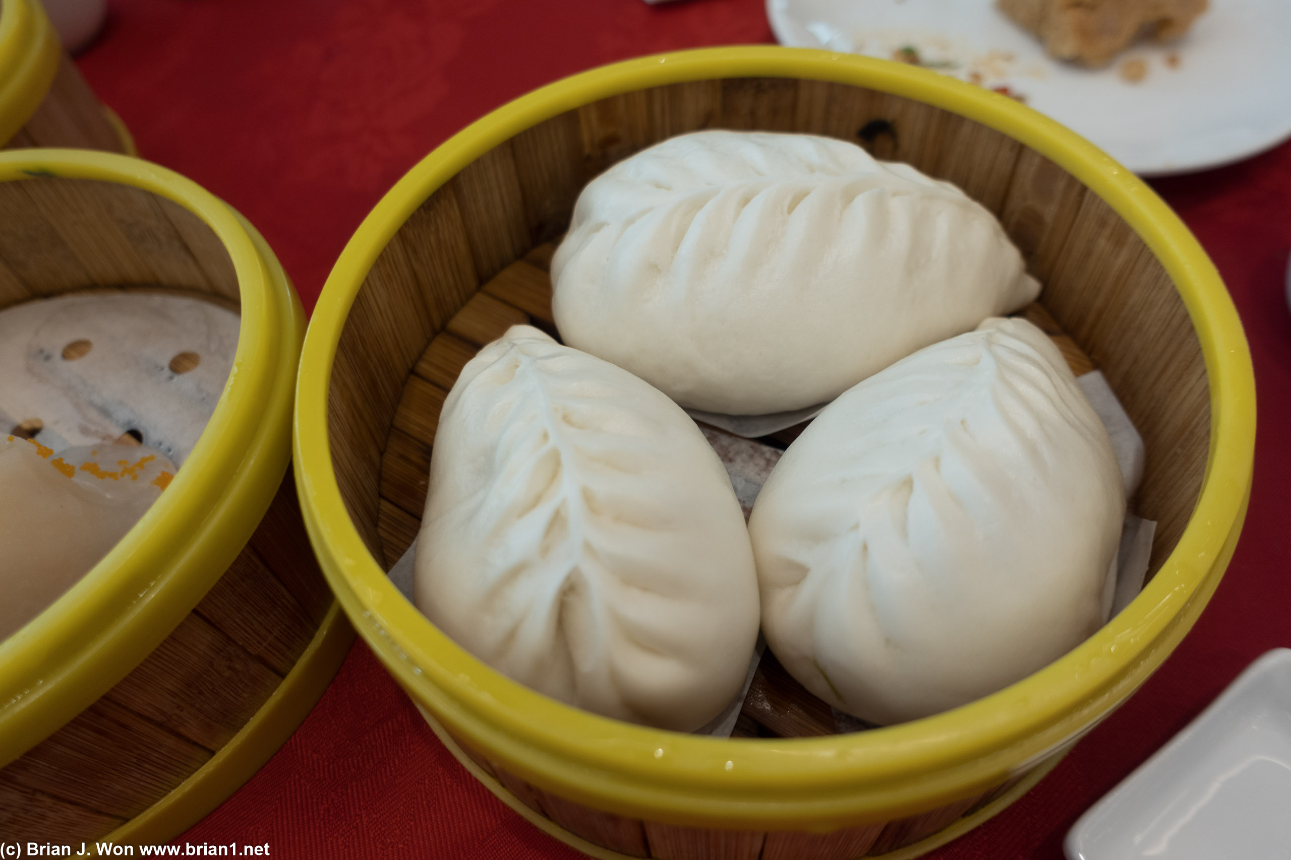 Chicken and shrimp ginger baos were massive.