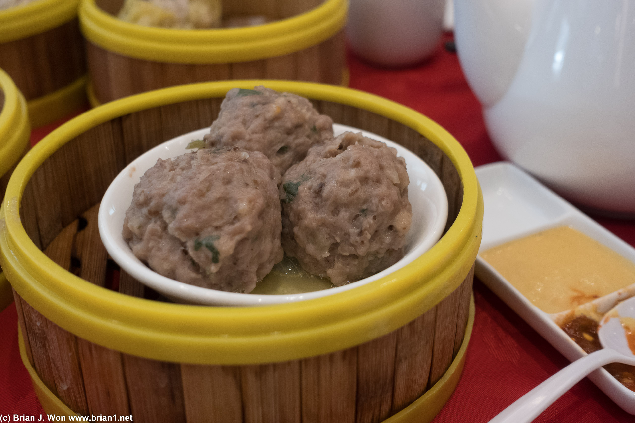 Ditto for the beef ball.