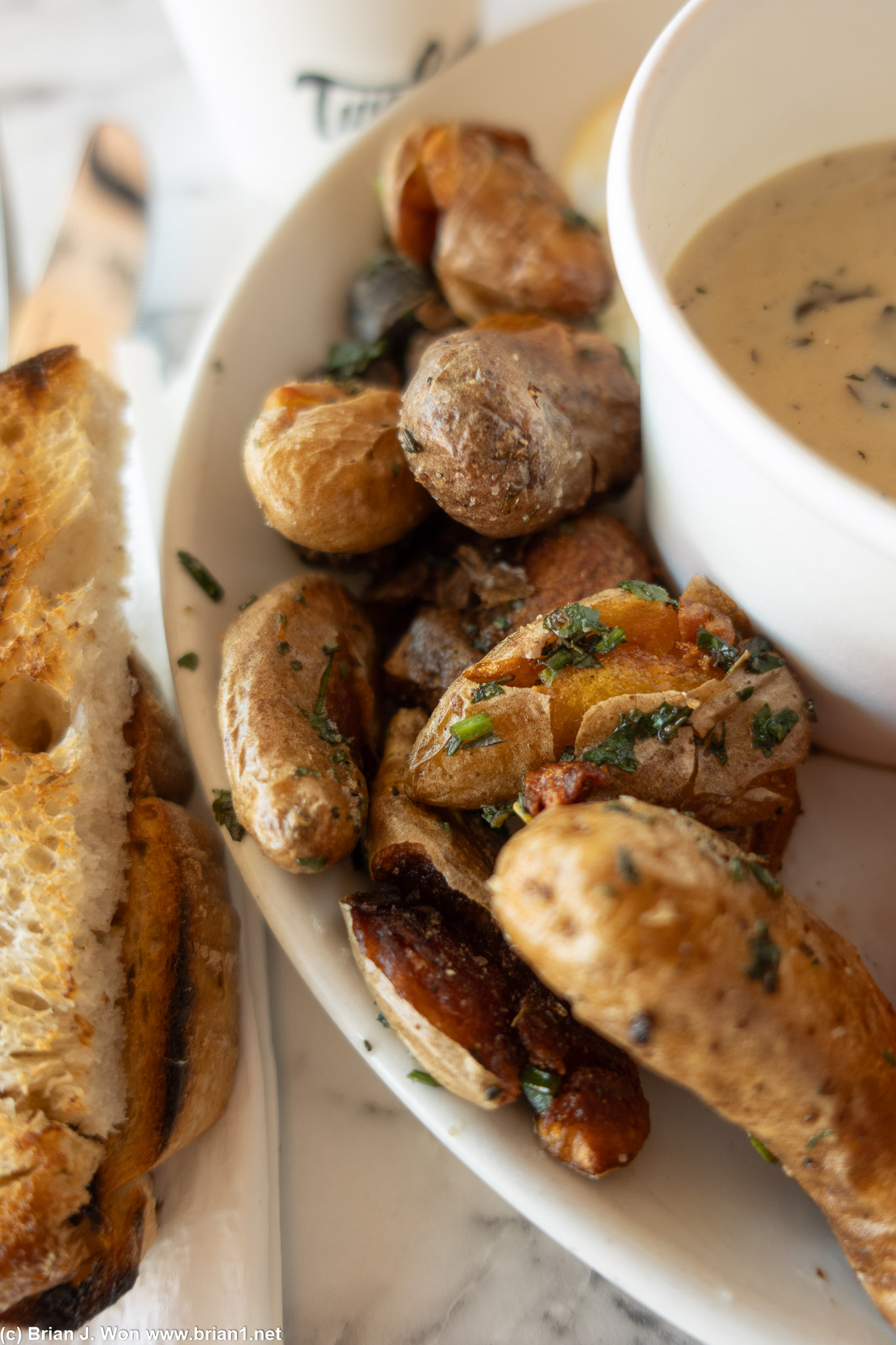 Breakfast potatoes were a tad crospu, loved it.