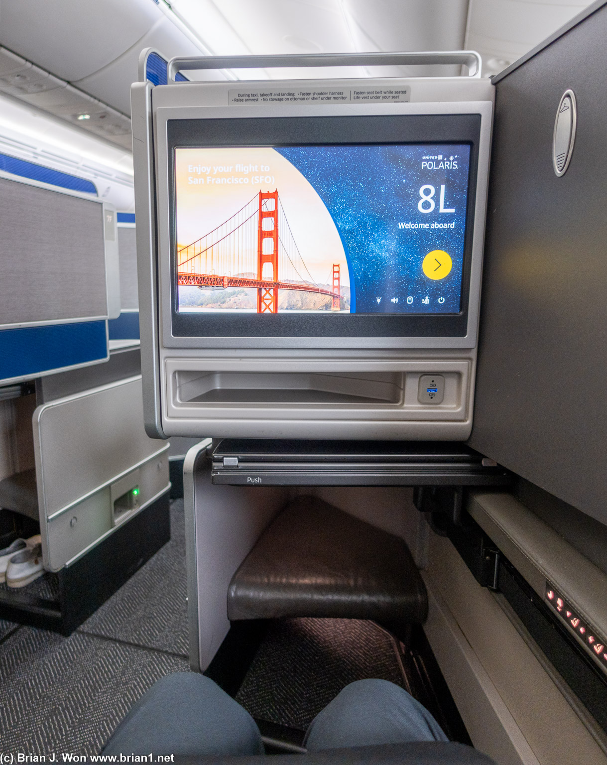 Can't complain about an upgrade. Even got a window seat.