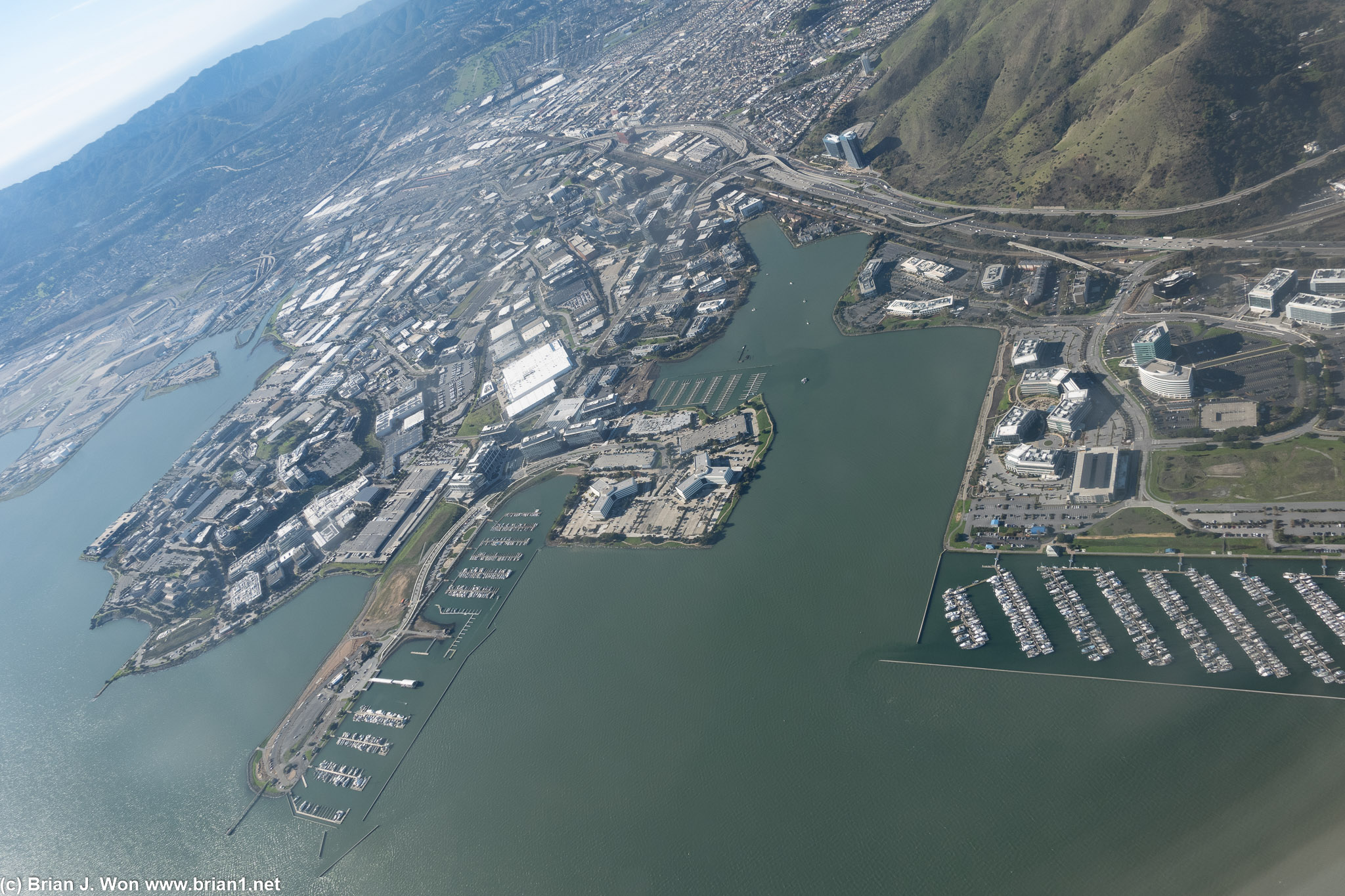 More of US-101 and Oyster Point (at left).