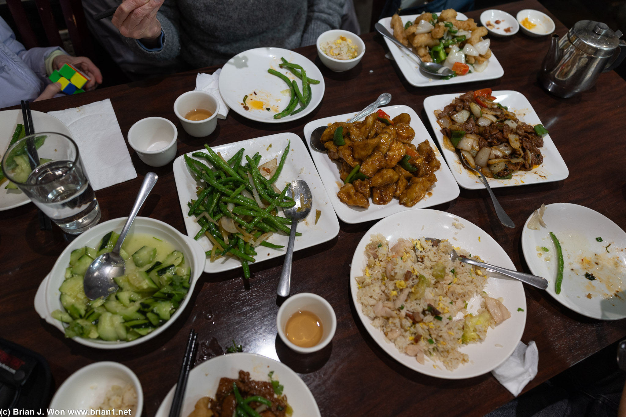 The spread.