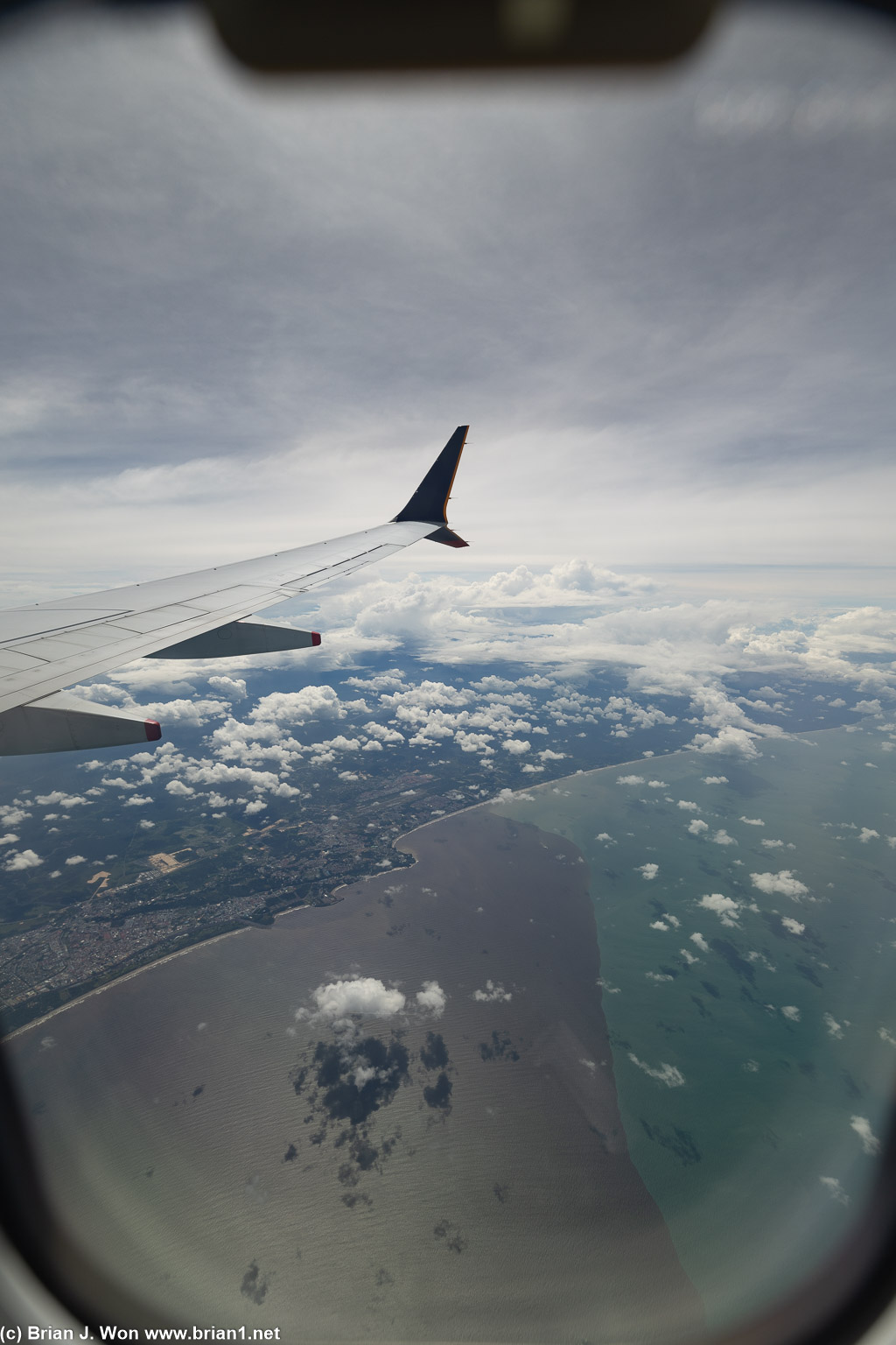 Cloud-capped Borneo.