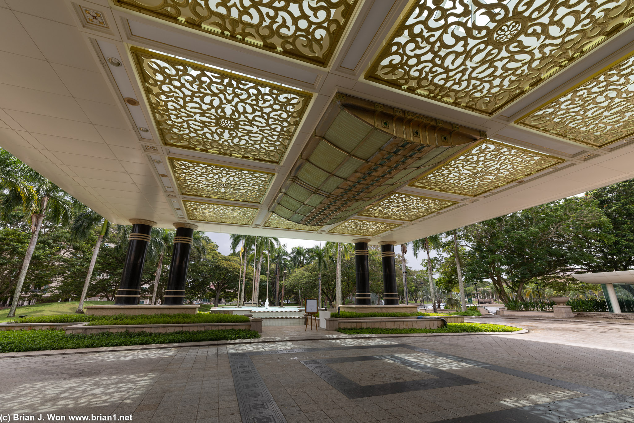 Driveway to The Empire Brunei.