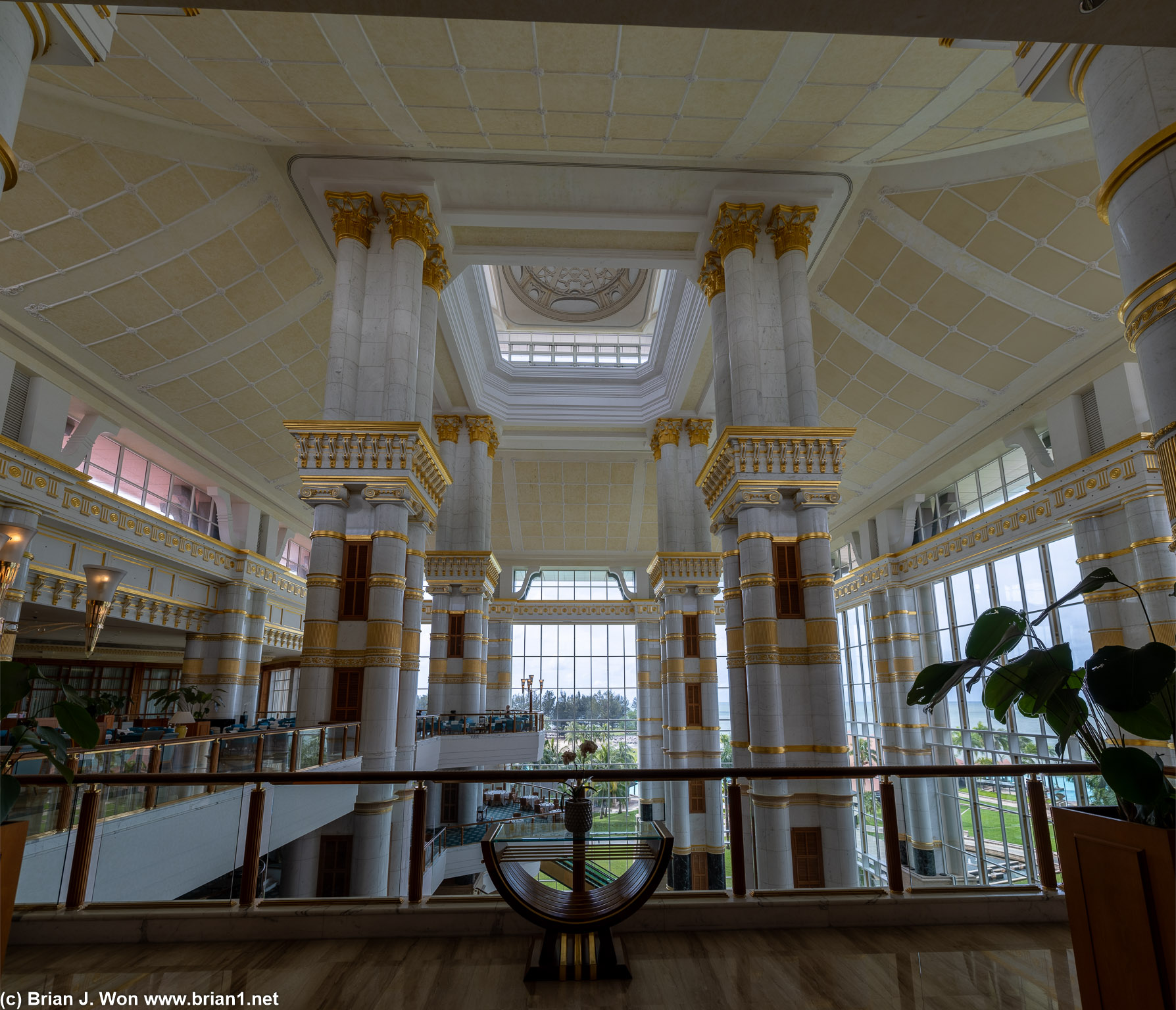 Different angle of the main building's interior.