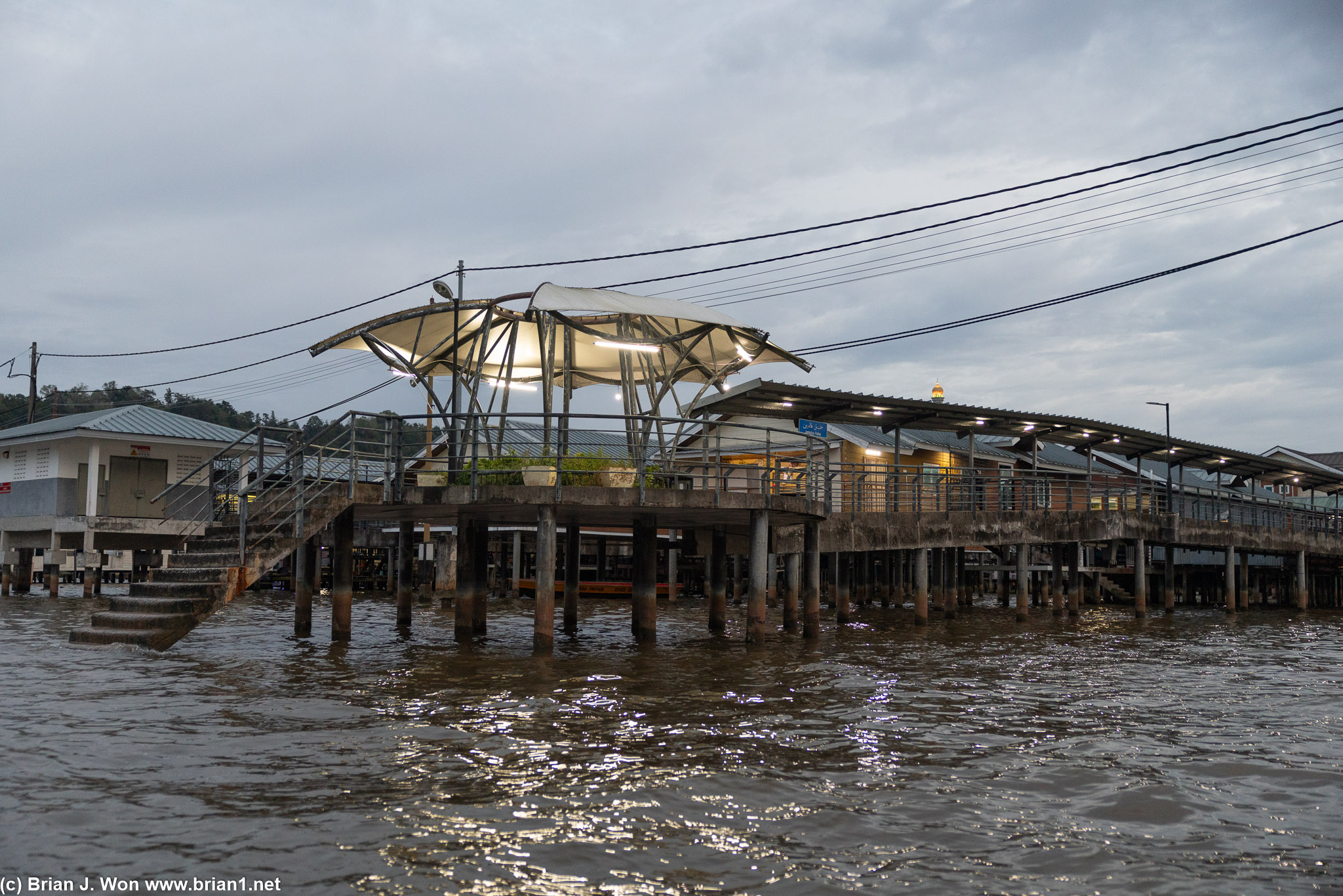 Water taxi stop.