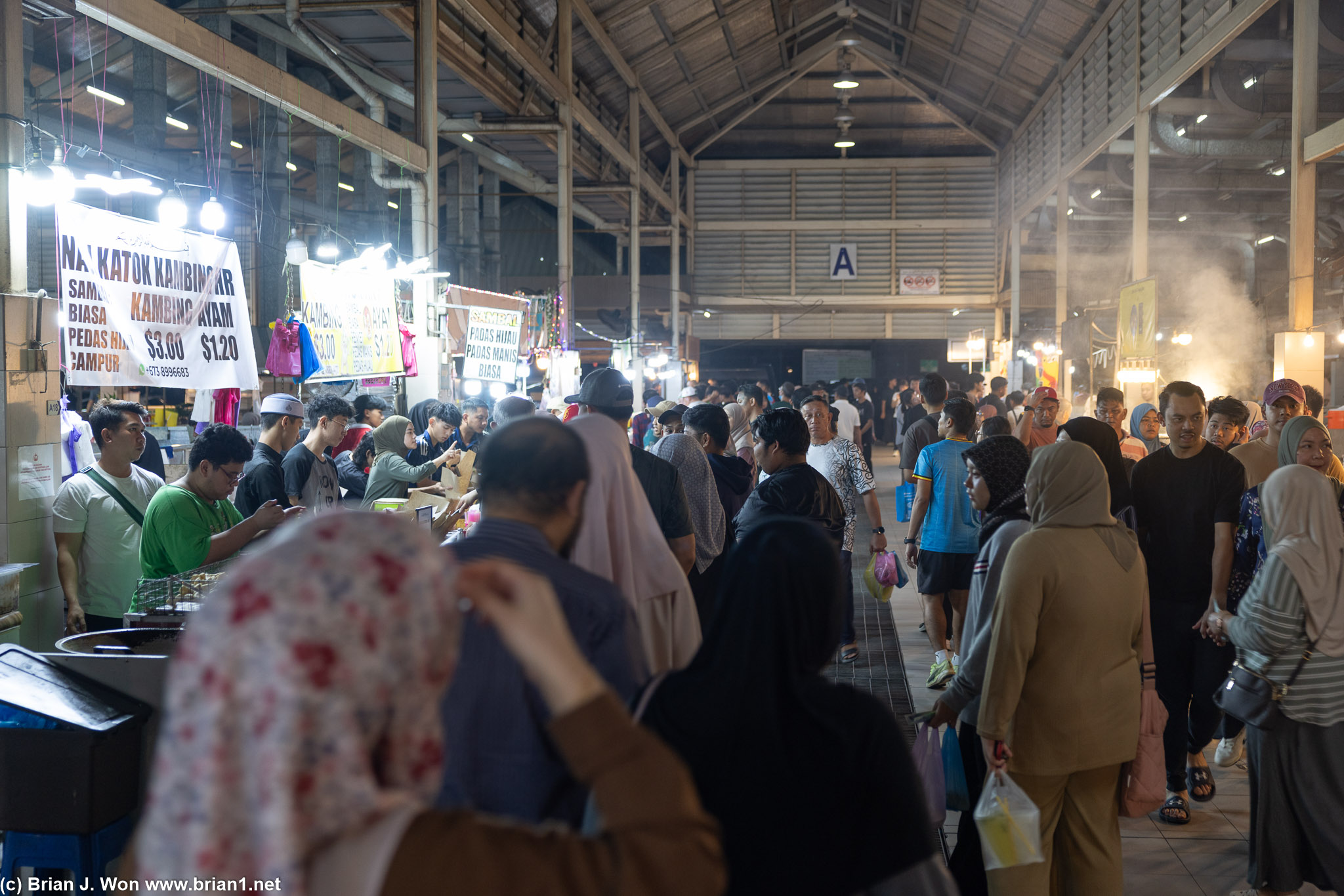 A few stalls were very crowded.