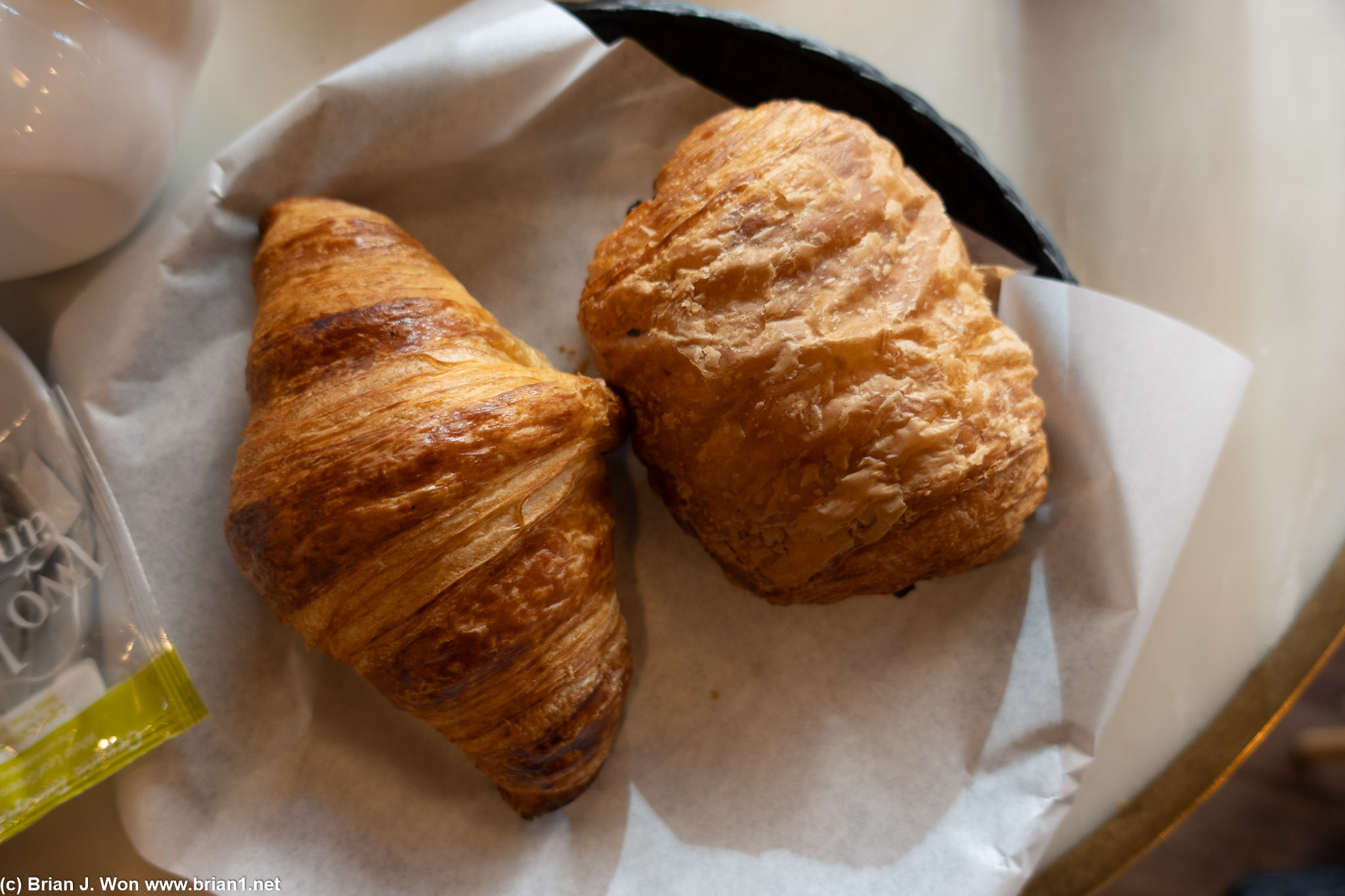 Croissants here are meh.