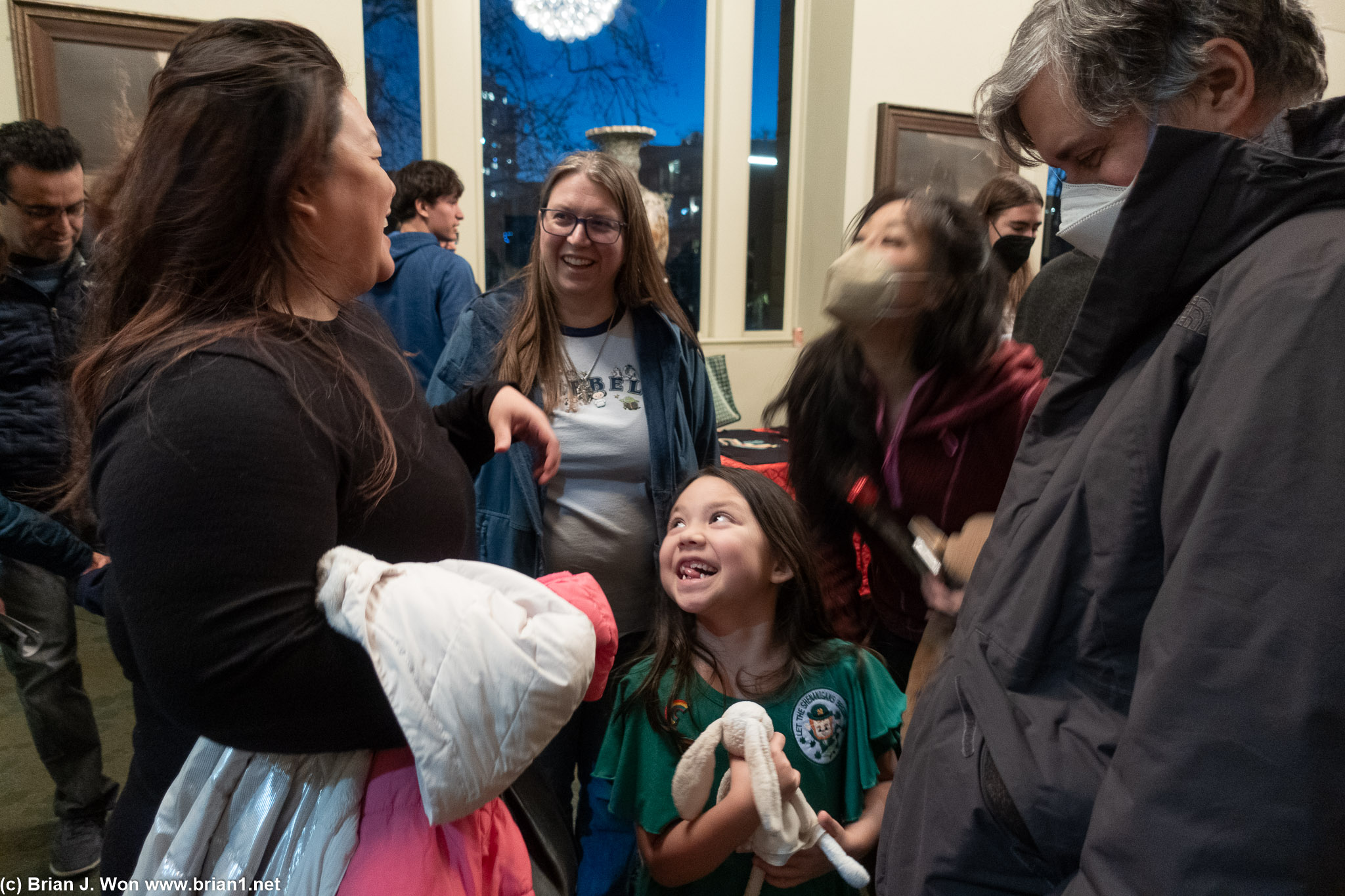 Family and friends after eXit Space recital.