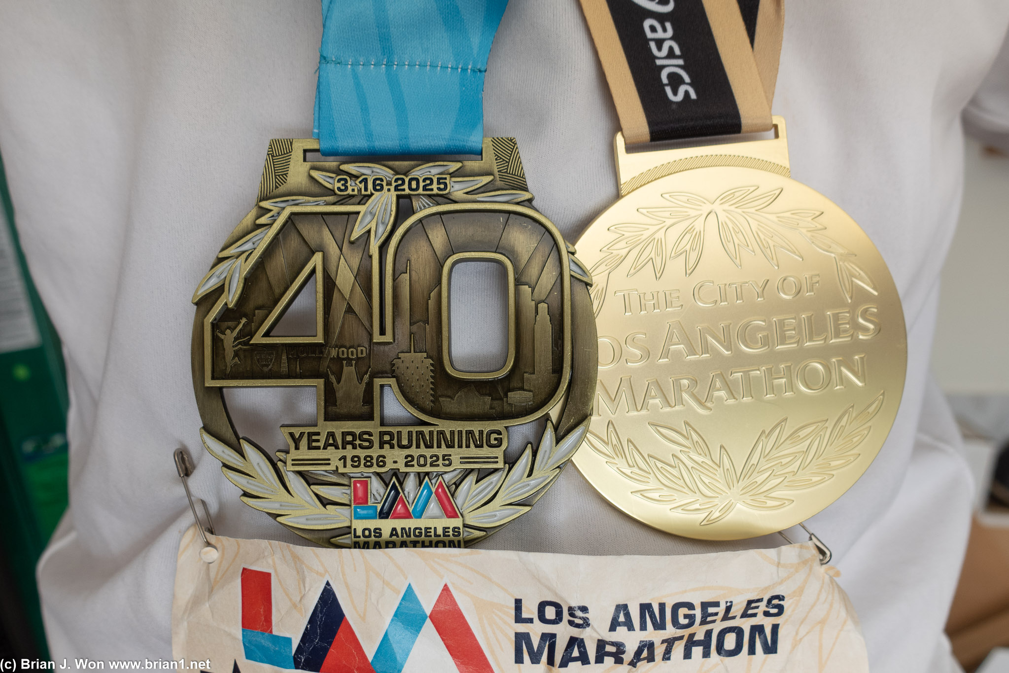 Reverse of the 10 year LA Loyal medal.
