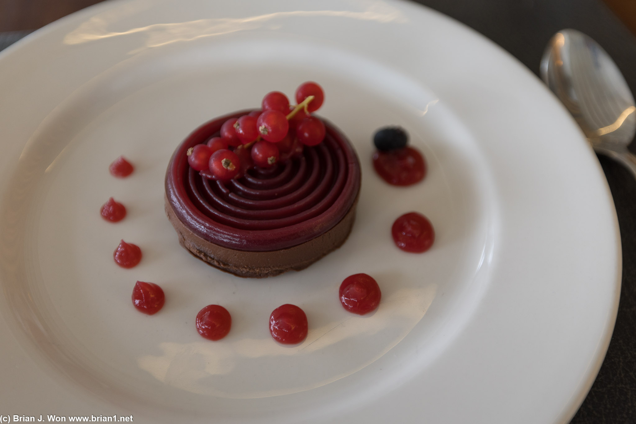 Dessert? Another 15 minutes despite us ordering it right away. Chocolate was like a rock.