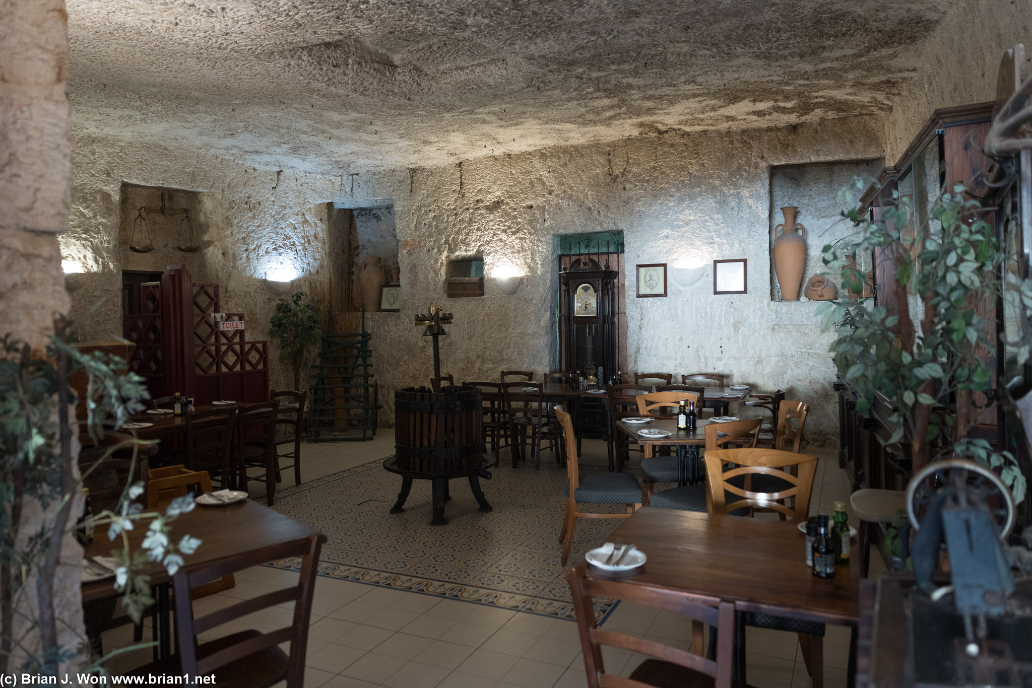 Tourist trap inside some pre-war buildings.