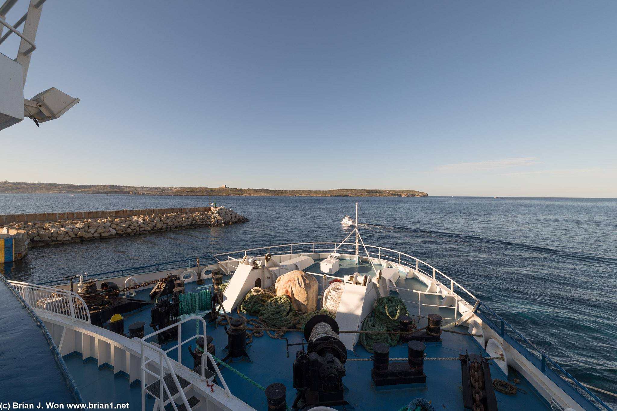 Ferry from Cirkewwa to Gozo.