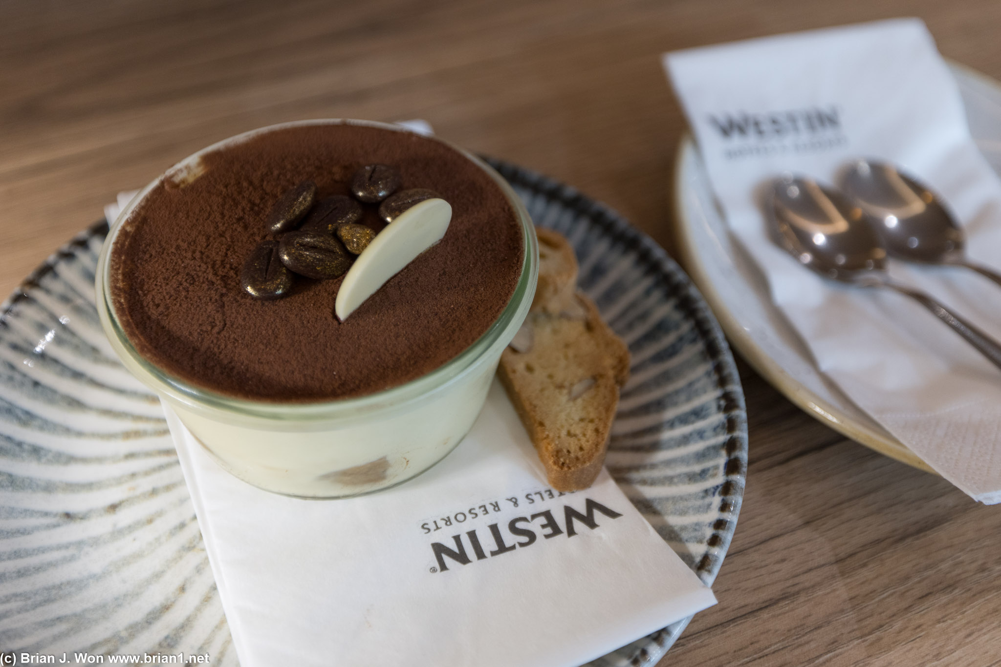 Someone loves tiramisu.
