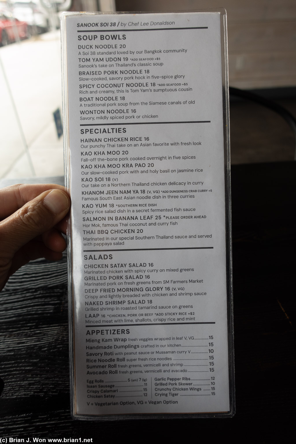 Menu.