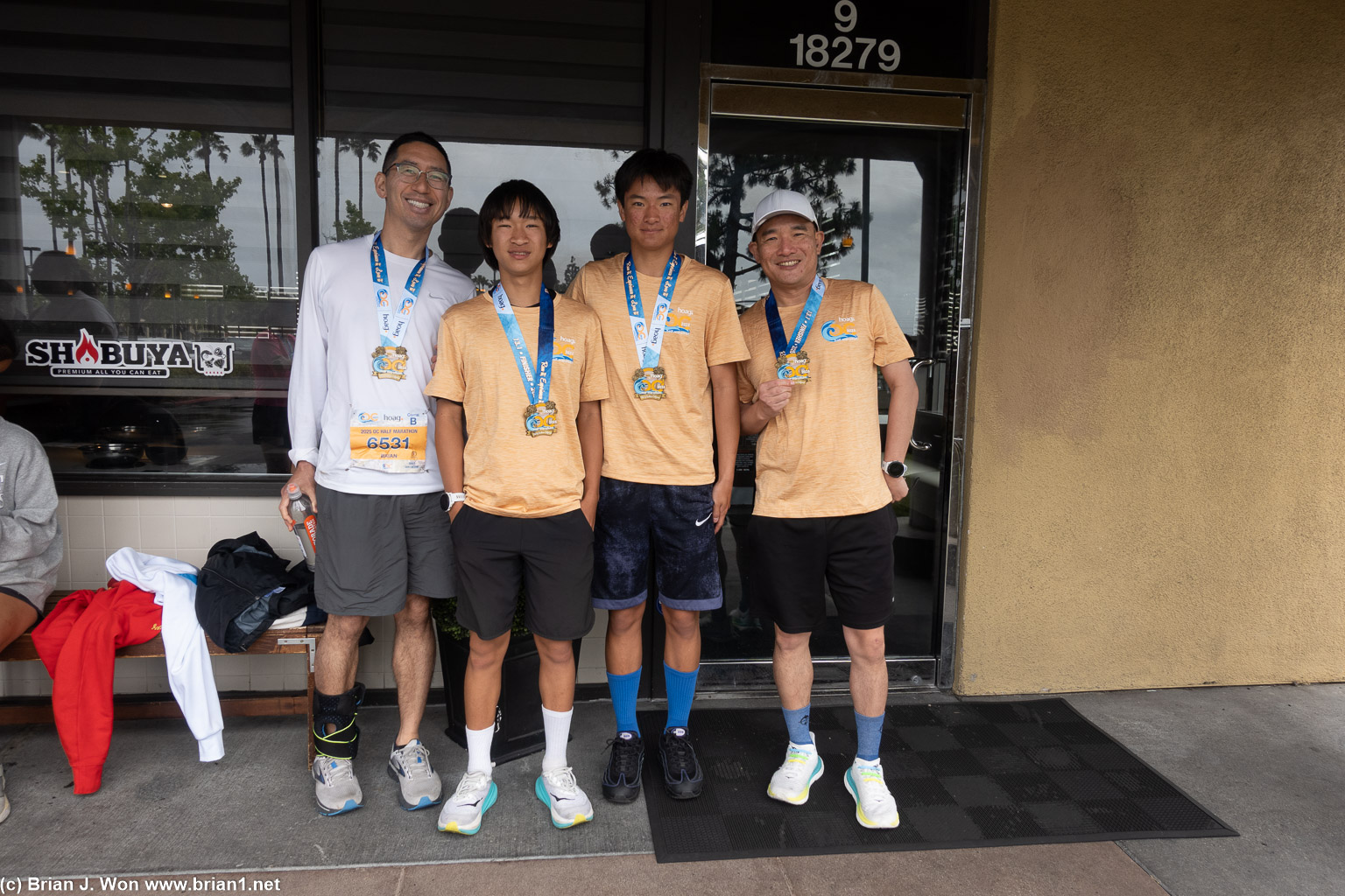 Tired runners.