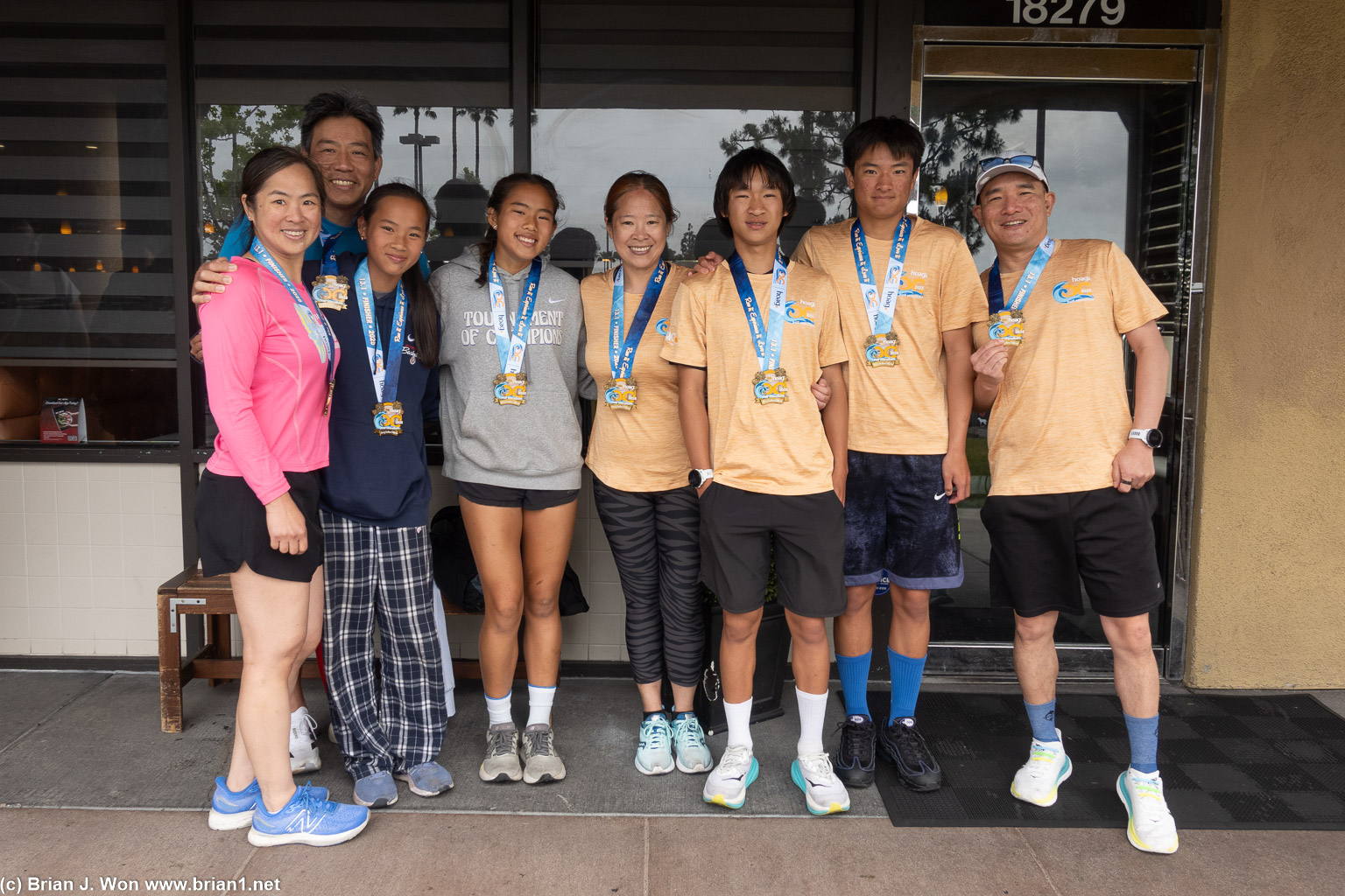 Lots of tired runners. TT and BK both podiumed!
