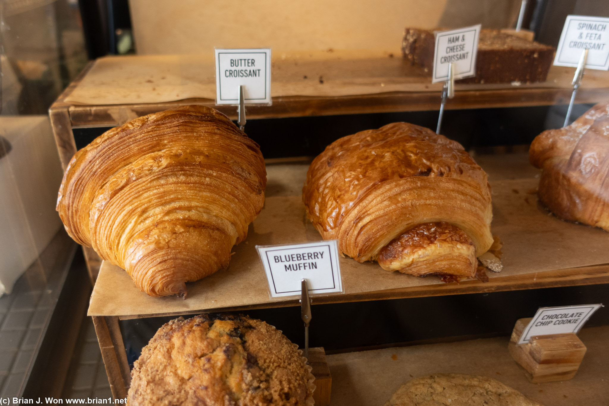 Croissant was huge.
