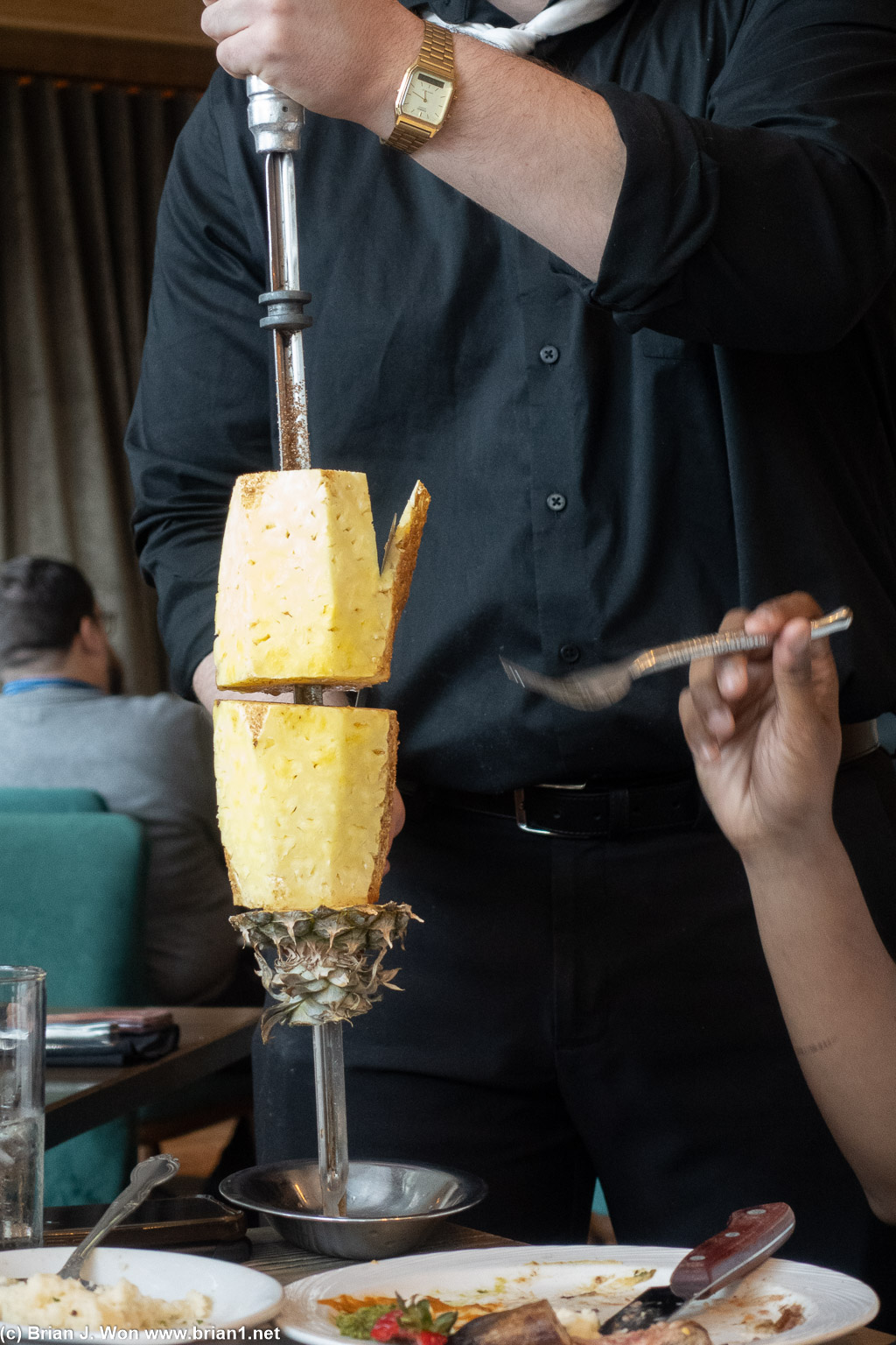 Grilled pineapple.