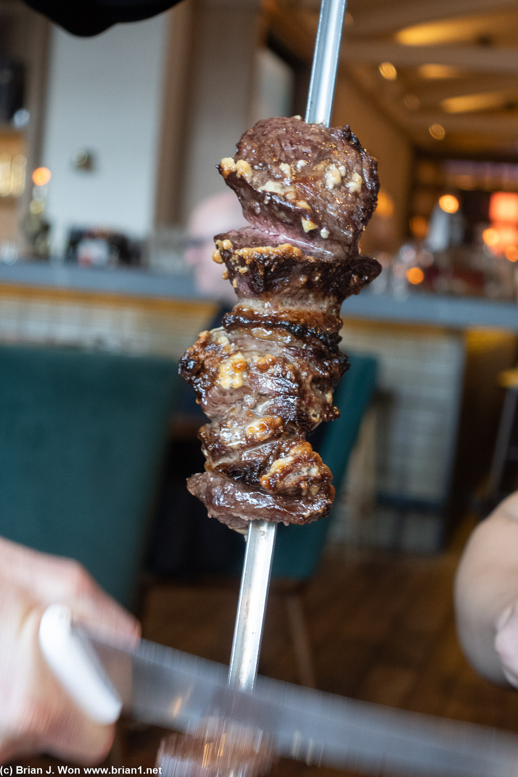 Garlic picanha. Very garlicky.